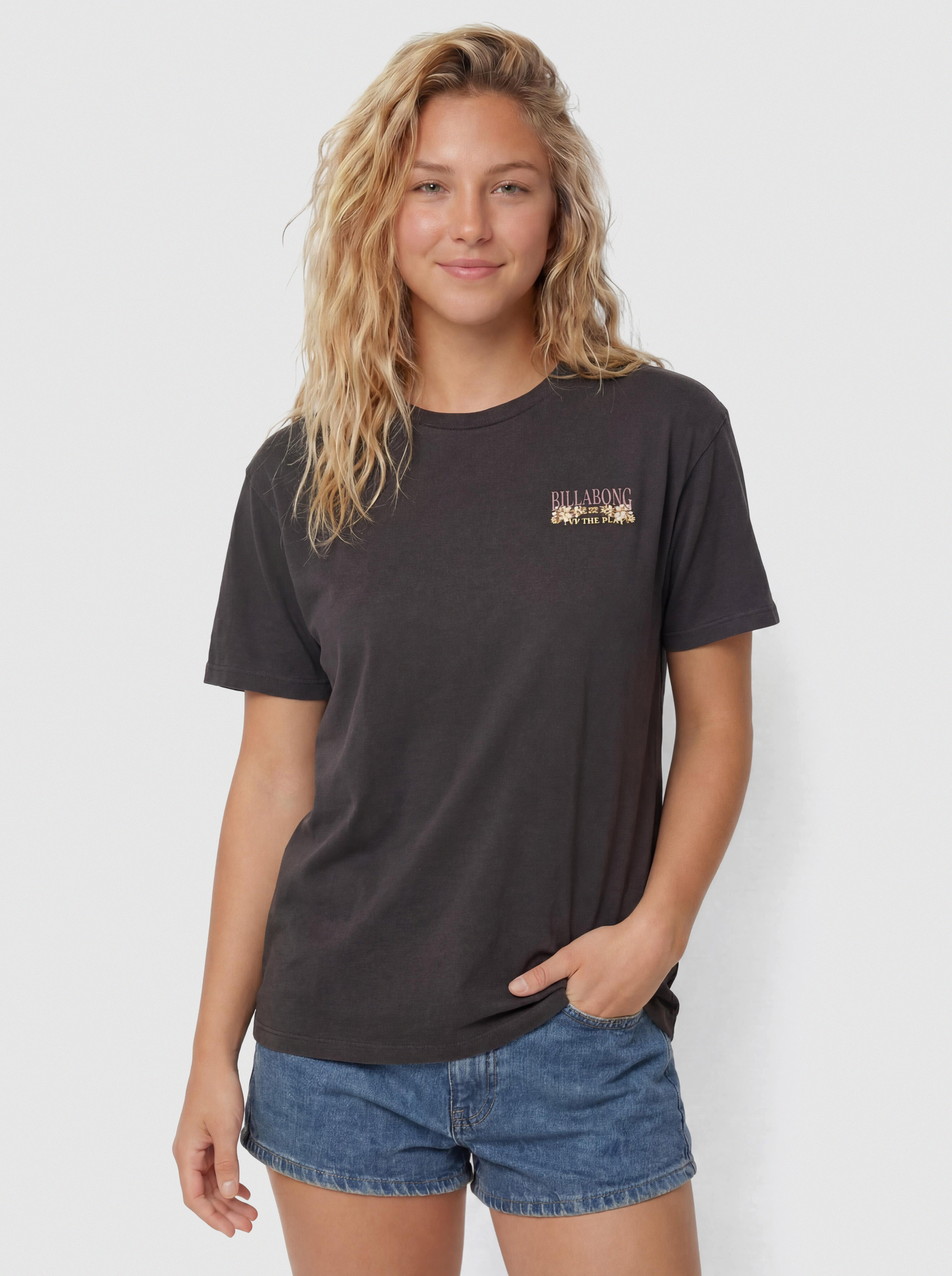 Billabong Floral Rocker Wmn Póló (off black)