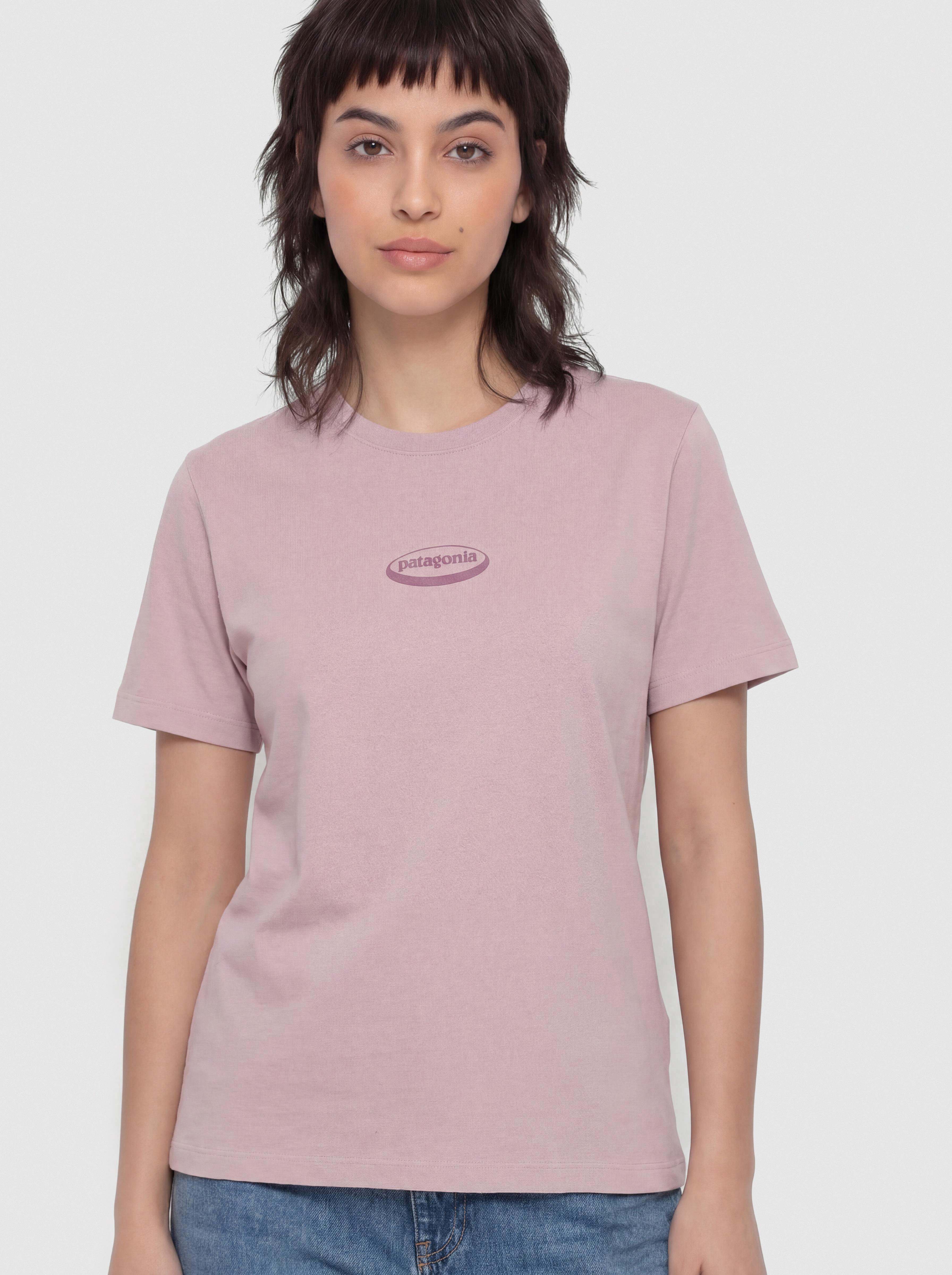 Póló Patagonia 95 Oval Logo Oversized Wmn (quiet violet)