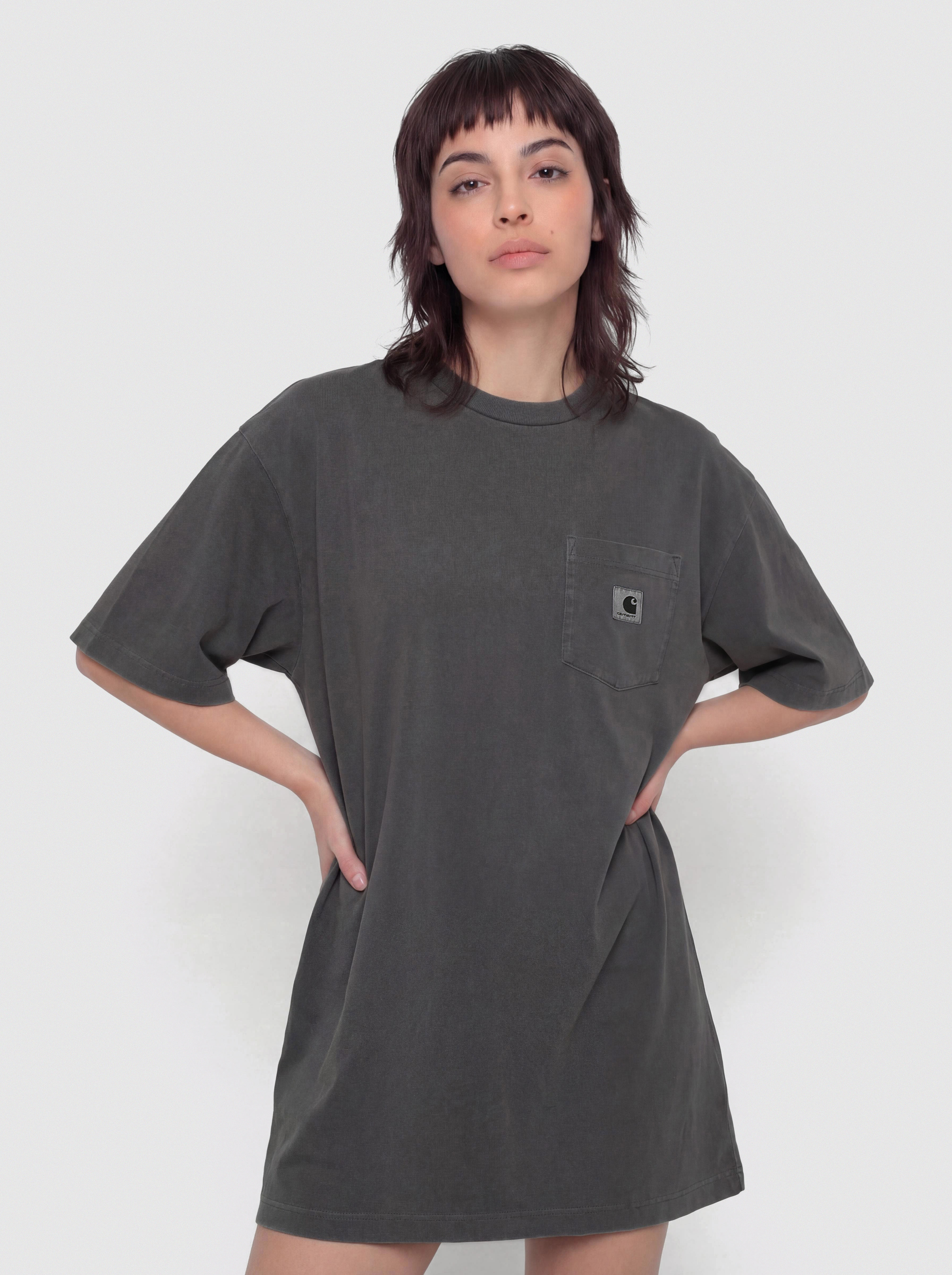 Carhartt WIP Nelson Grand Wmn Póló (graphite)