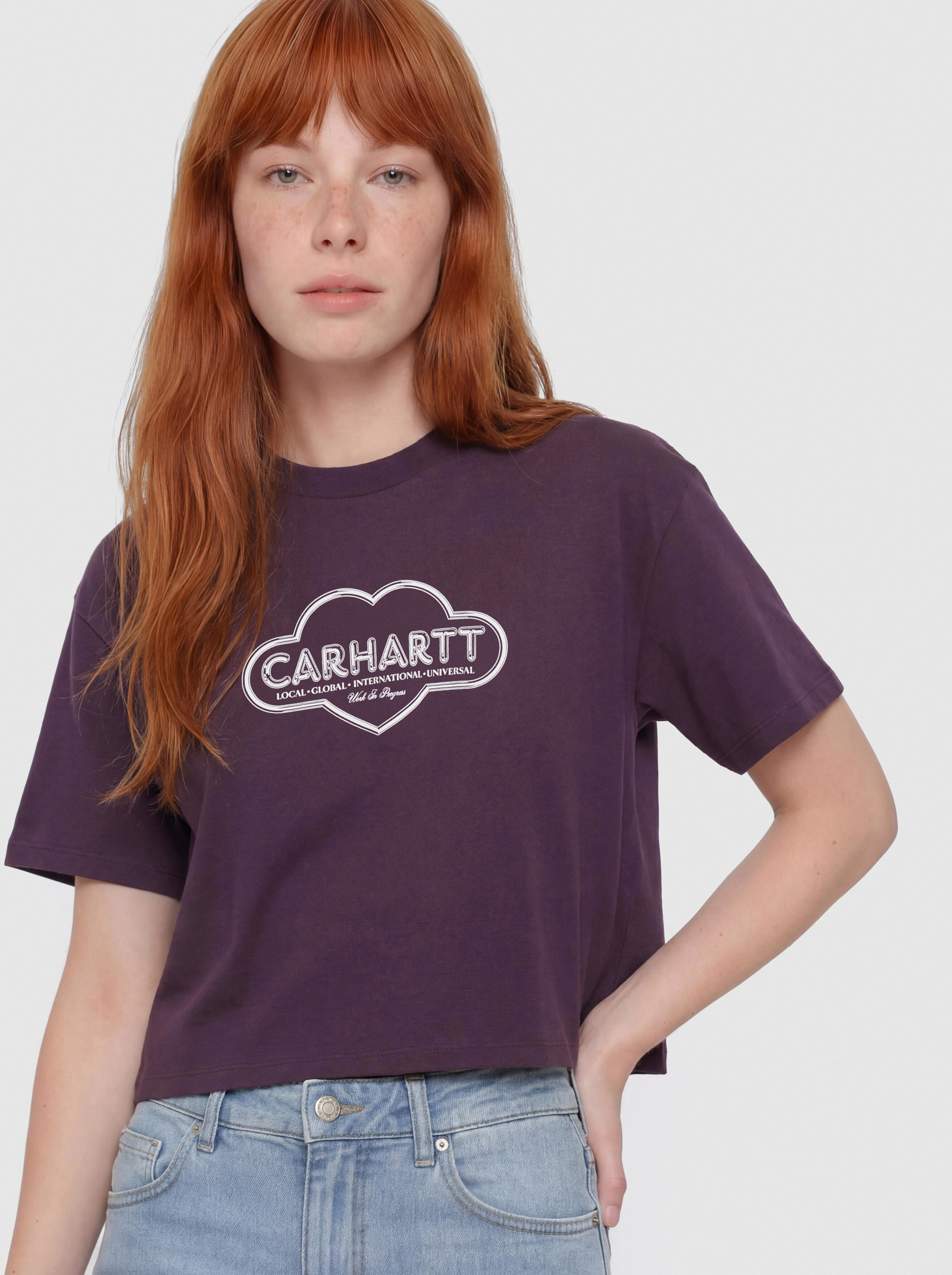 Póló Carhartt WIP Cloud Heart Wmn (cozy purple)