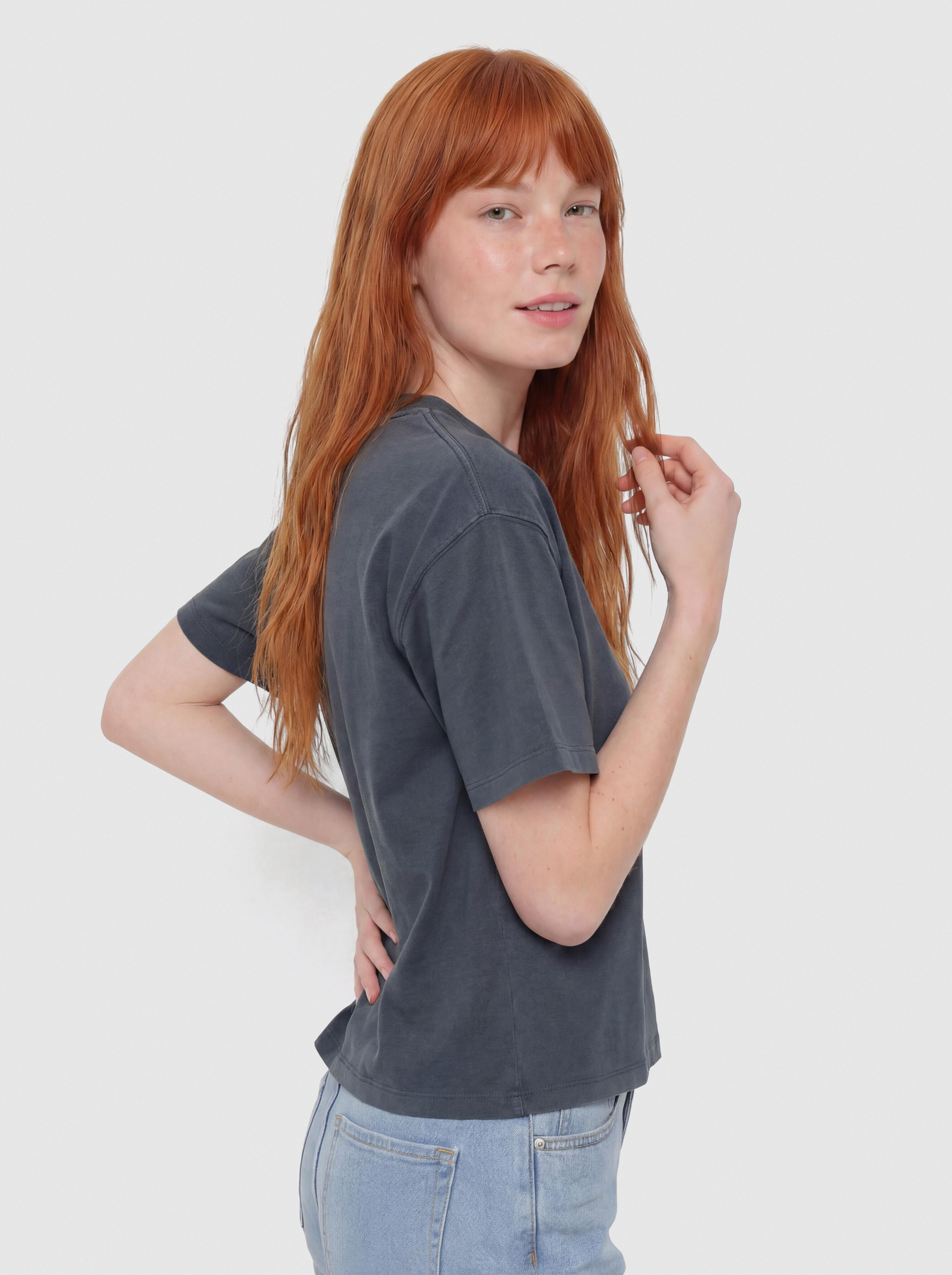 Carhartt WIP Benton Wmn Póló (carbon)