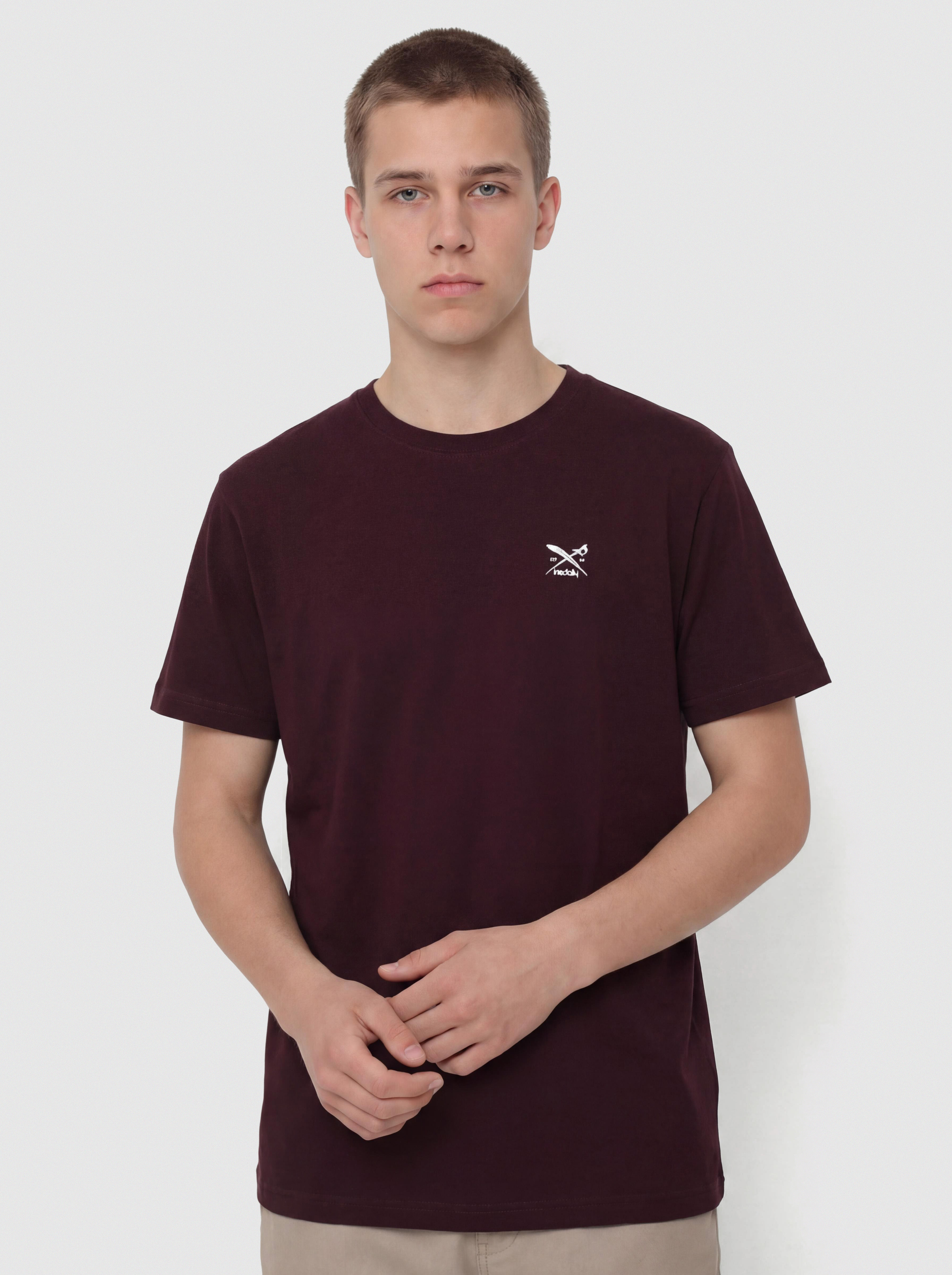 Póló Iriedaily Chestflag (aubergine)