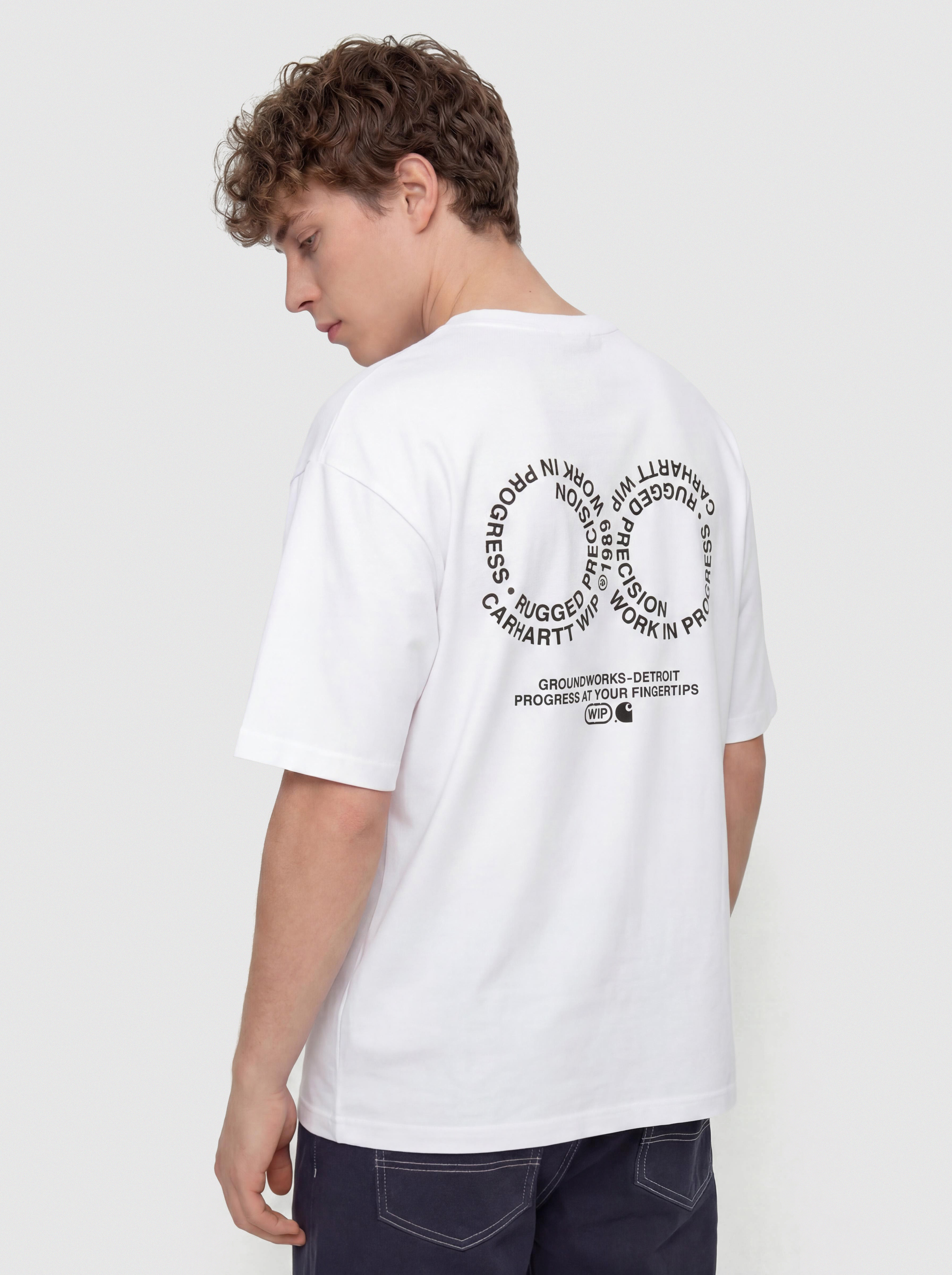 Póló Carhartt WIP Rotation (white/black)