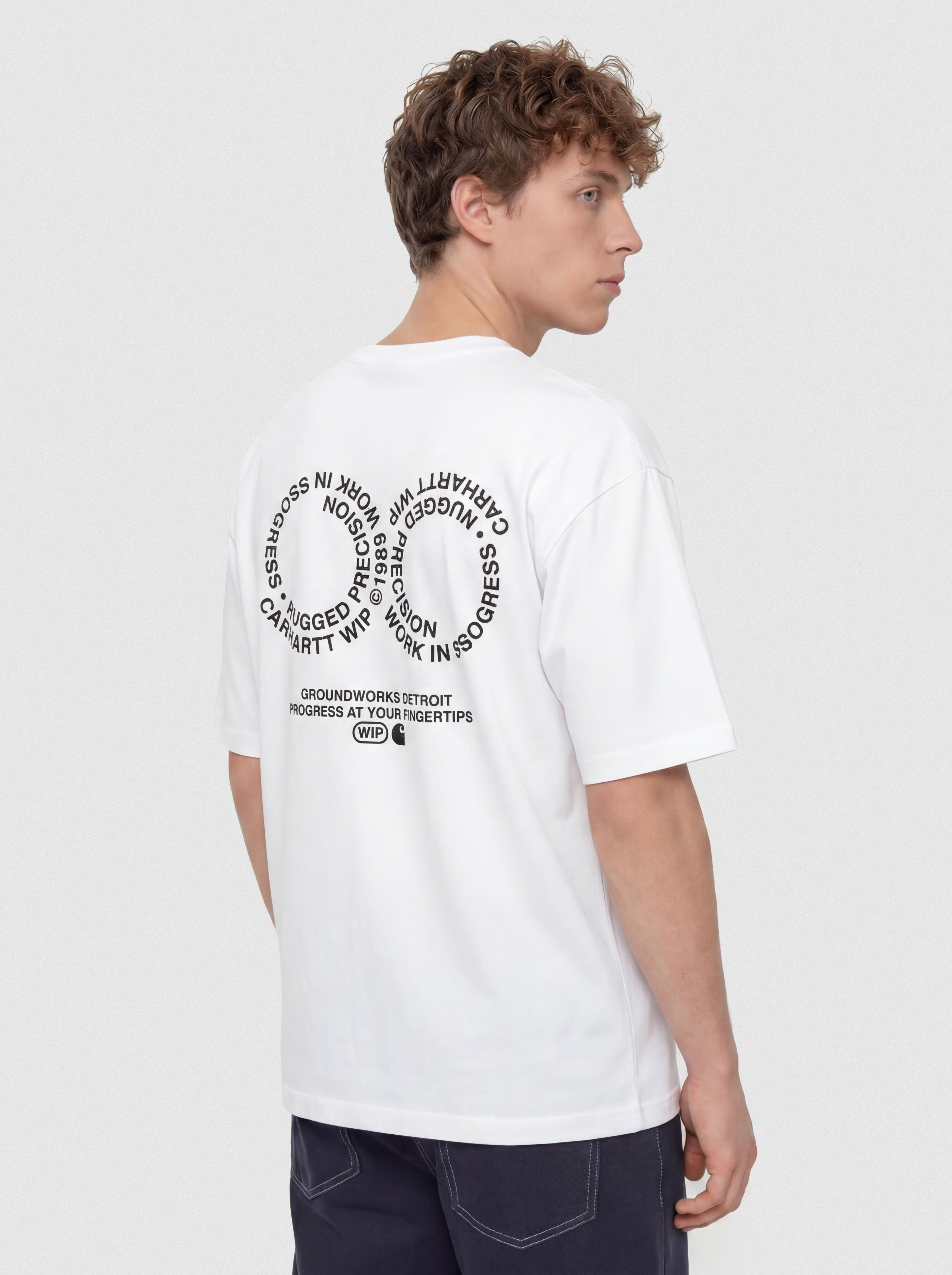 Póló Carhartt WIP Rotation (white/black)