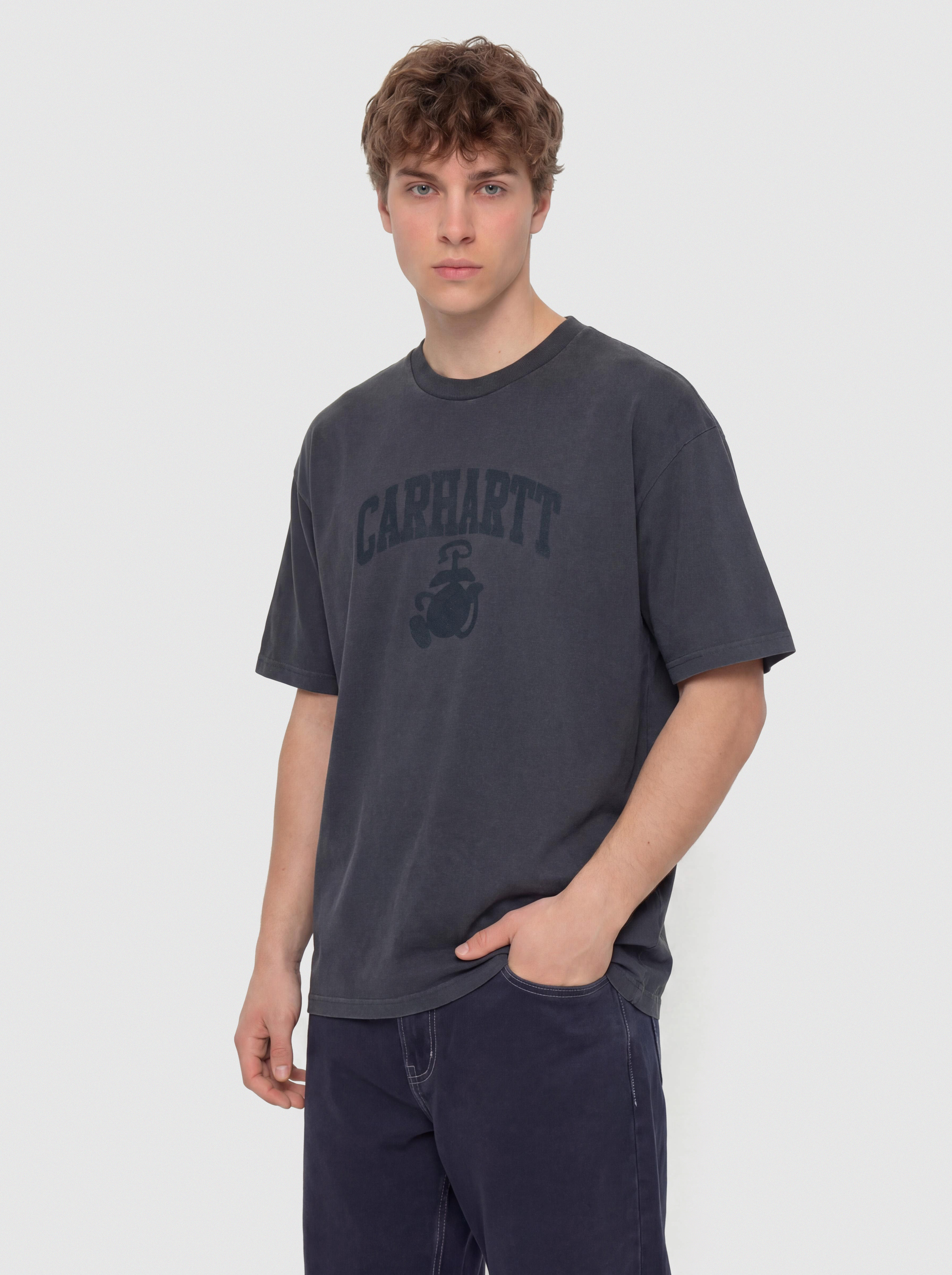 Carhartt WIP Faded Pond Corps Póló (deep night)