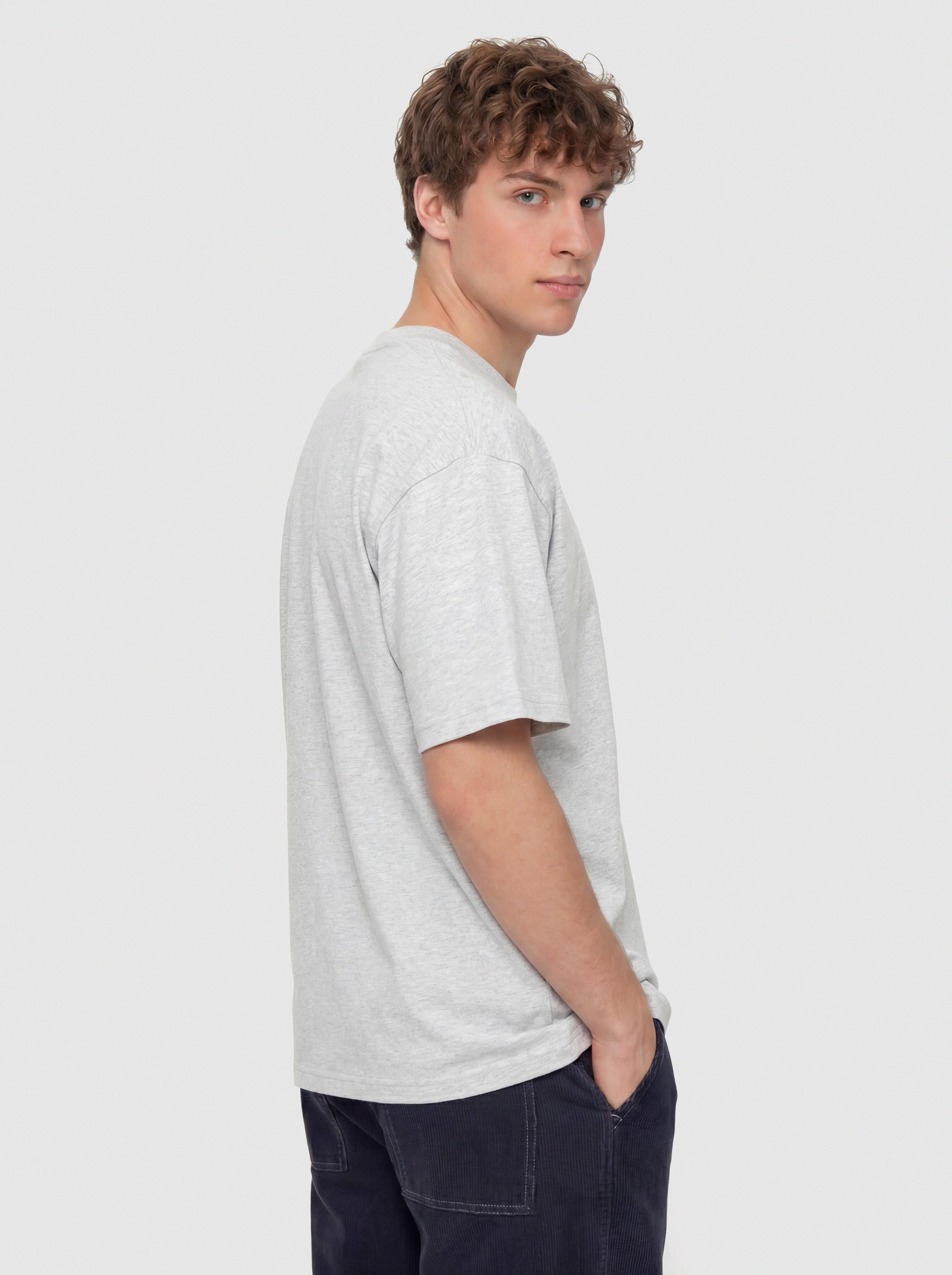 Póló Carhartt WIP WIP Label (ash heather)