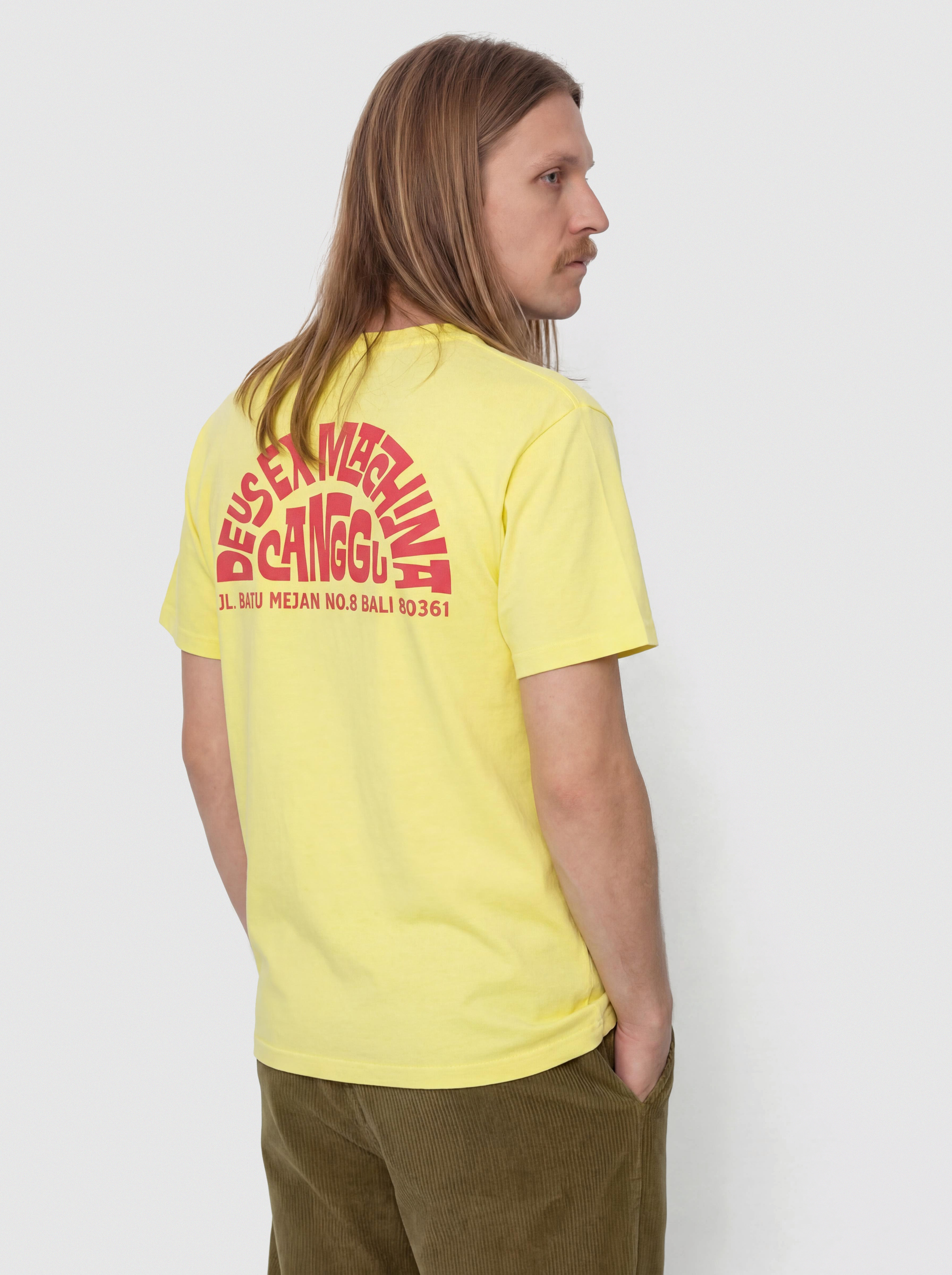 Póló Deus Ex Machina Canggu Address (canary yellow)