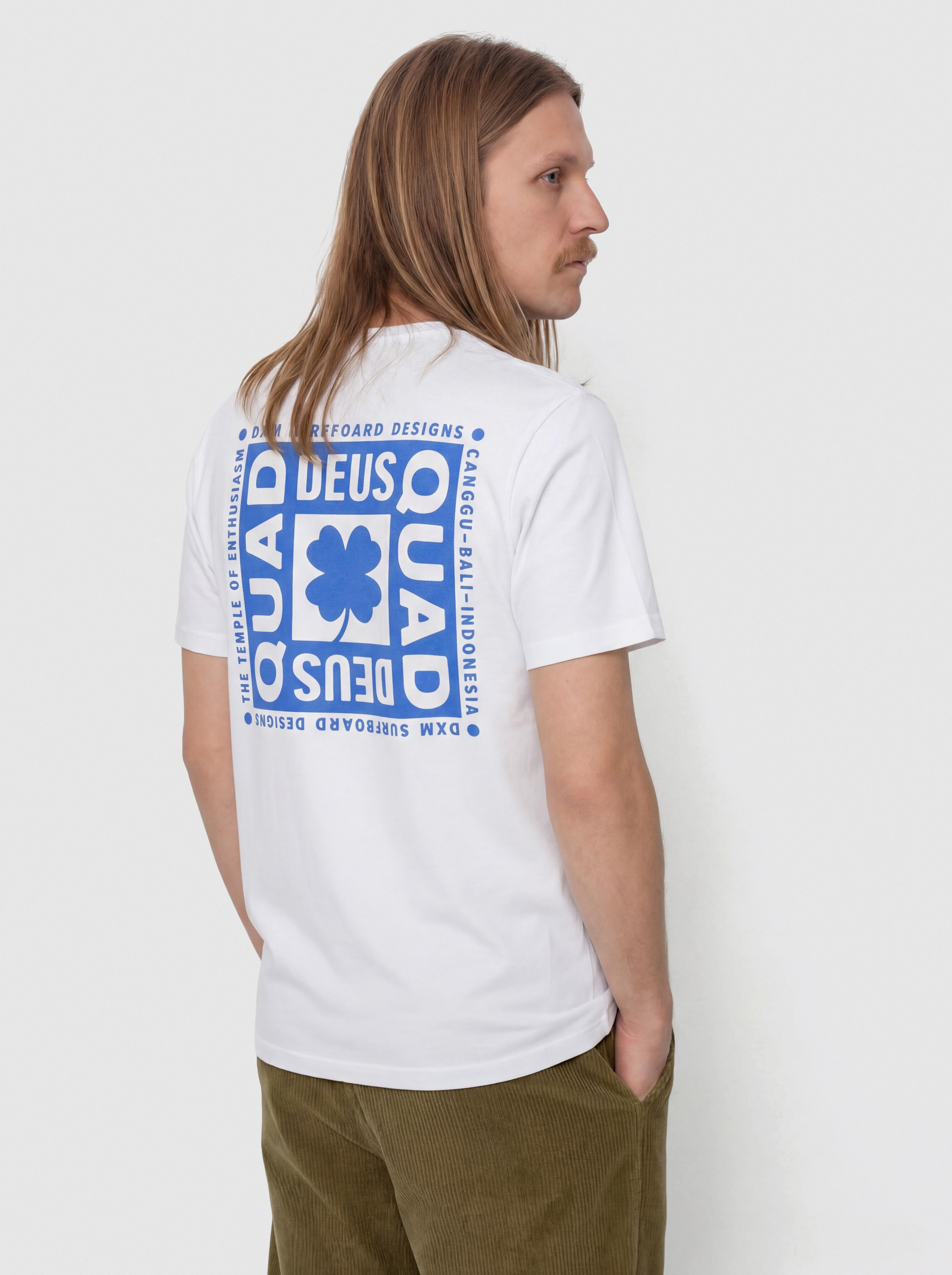 Póló Deus Ex Machina Quad (vintage white)