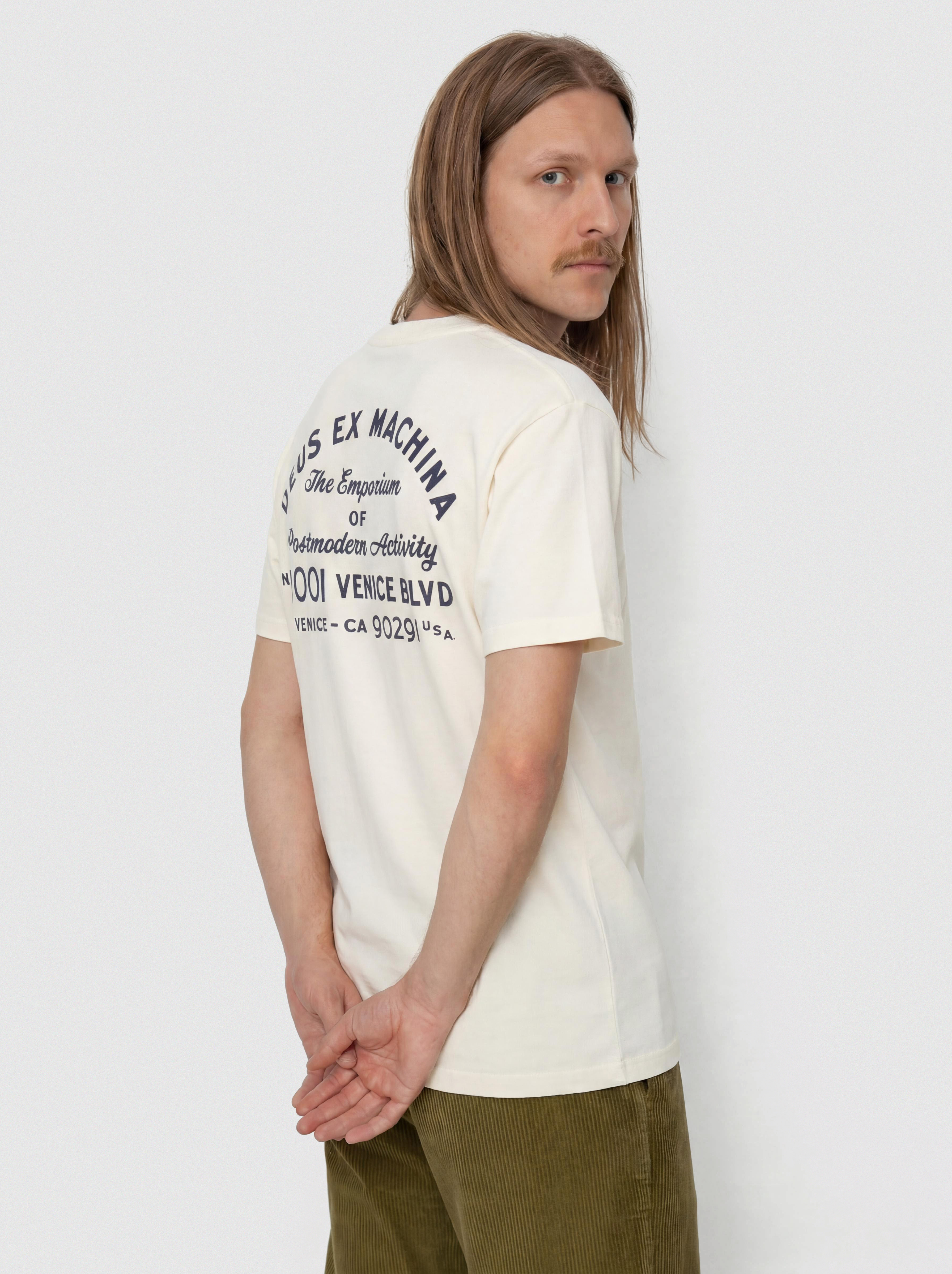 Póló Deus Ex Machina Emporium Niner (pristine white)