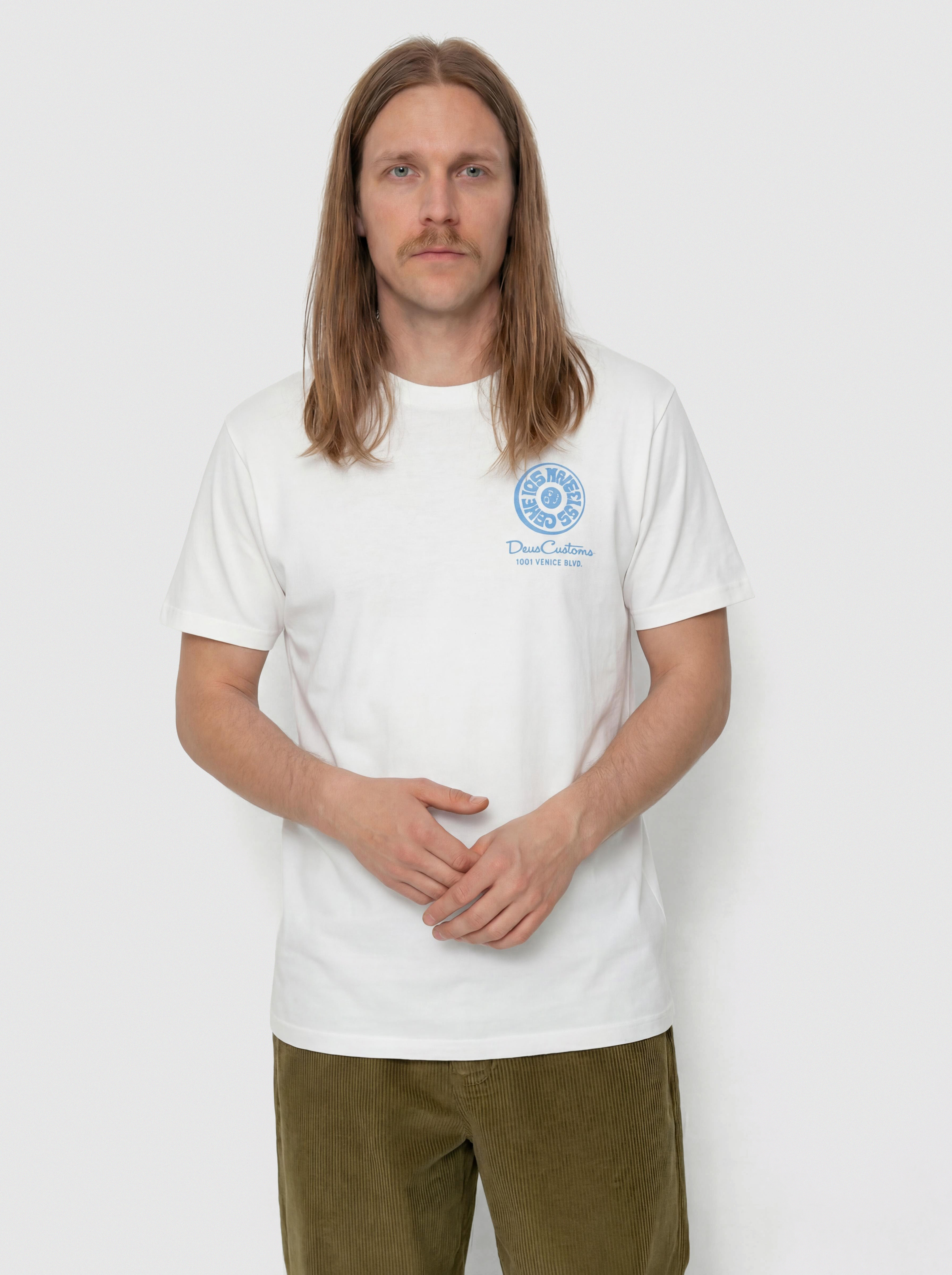 Póló Deus Ex Machina Los Angeles Address (vintage white)