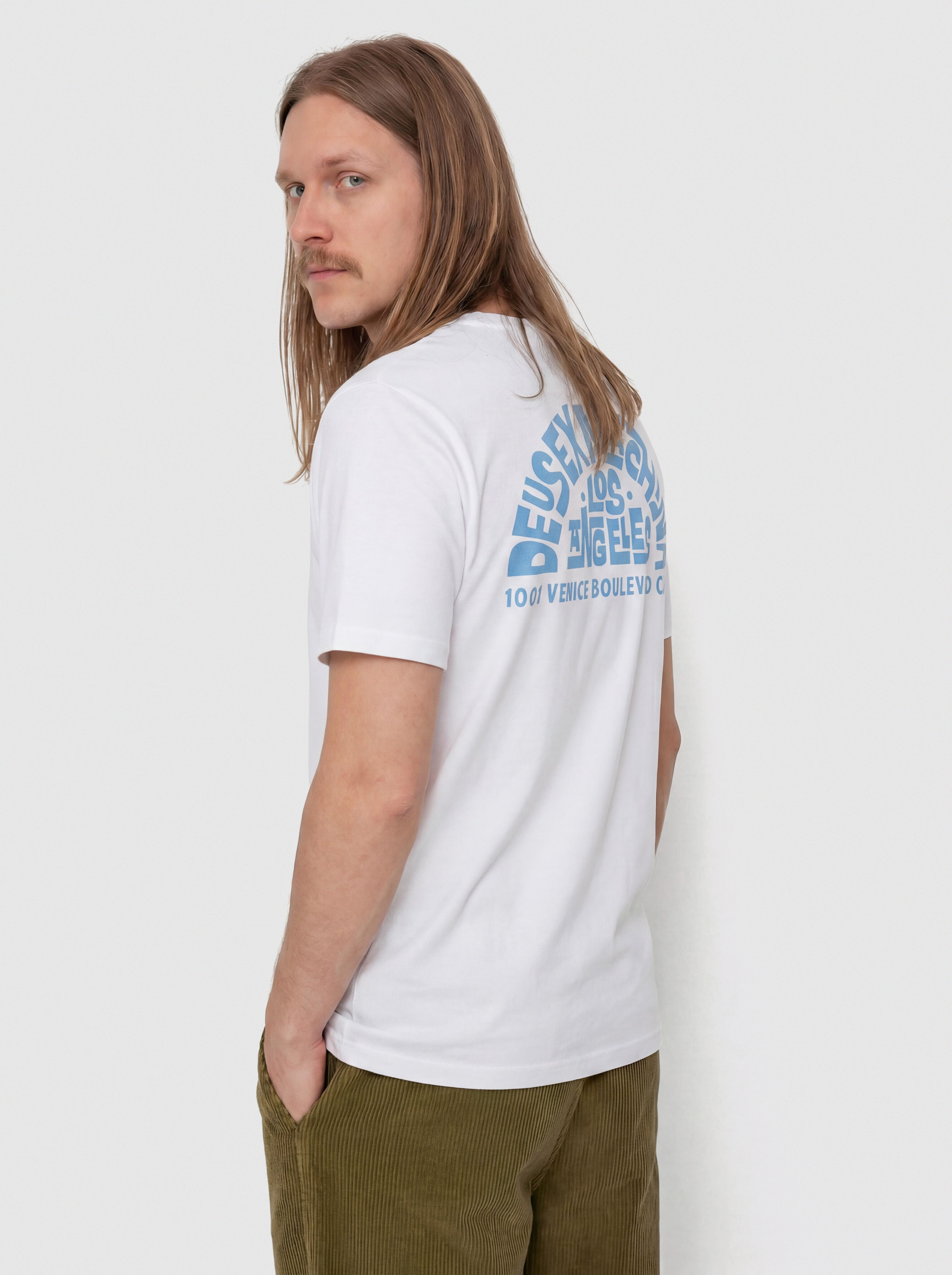 Póló Deus Ex Machina Los Angeles Address (vintage white)