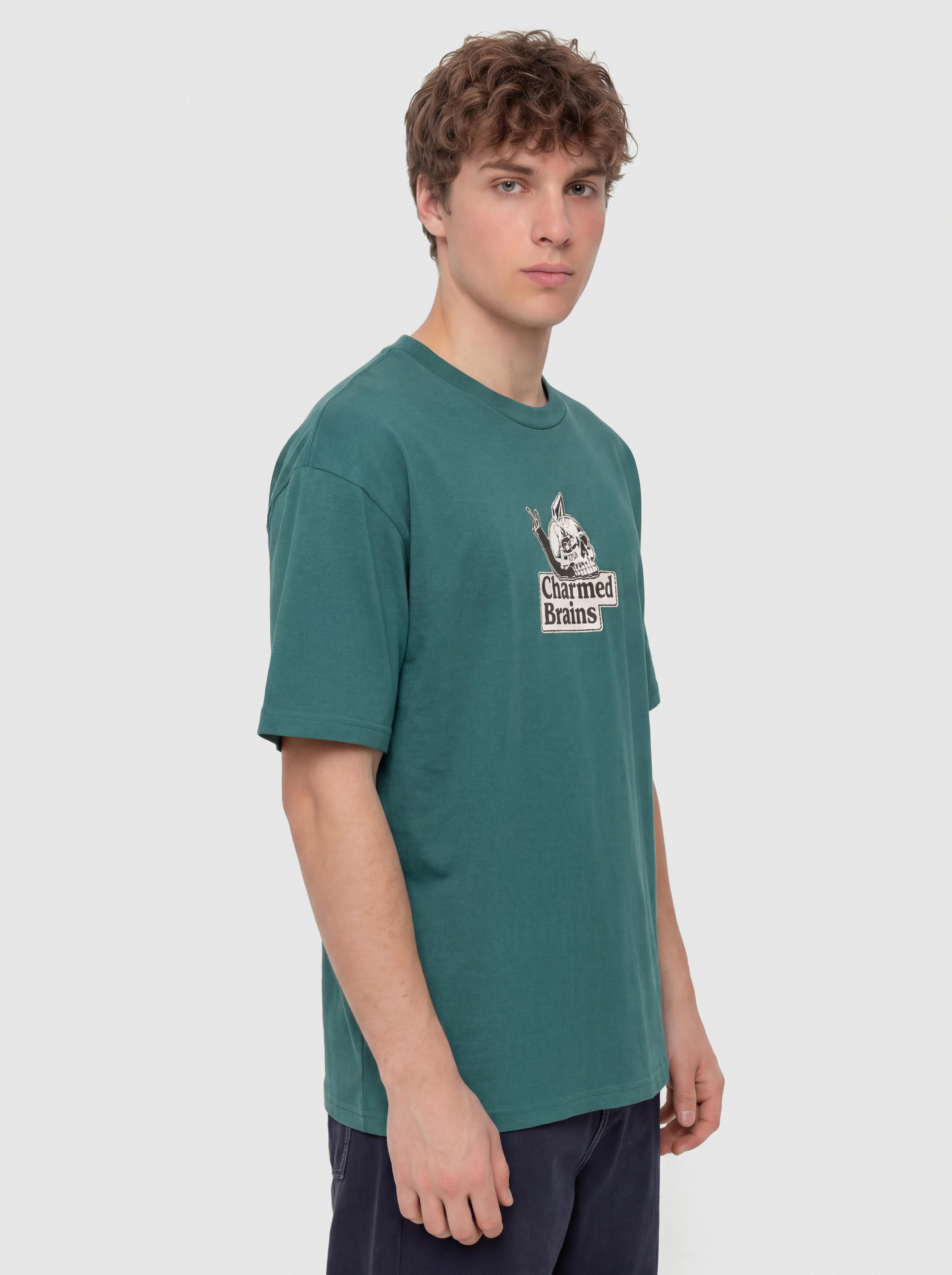 Volcom Charmed Brains Póló (rifle green)