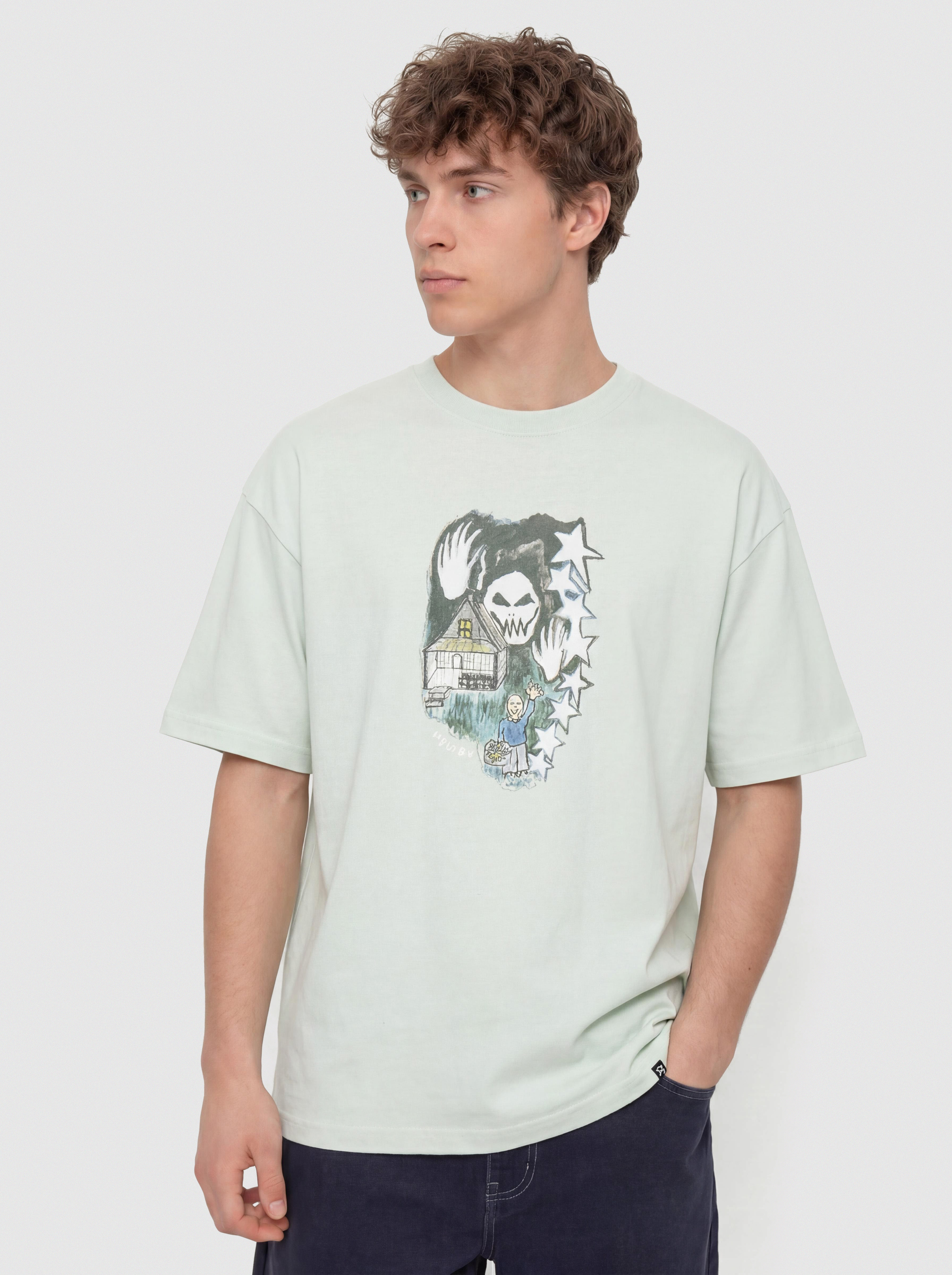 Volcom Fa Issam Auptel Lse Póló (pale aqua)