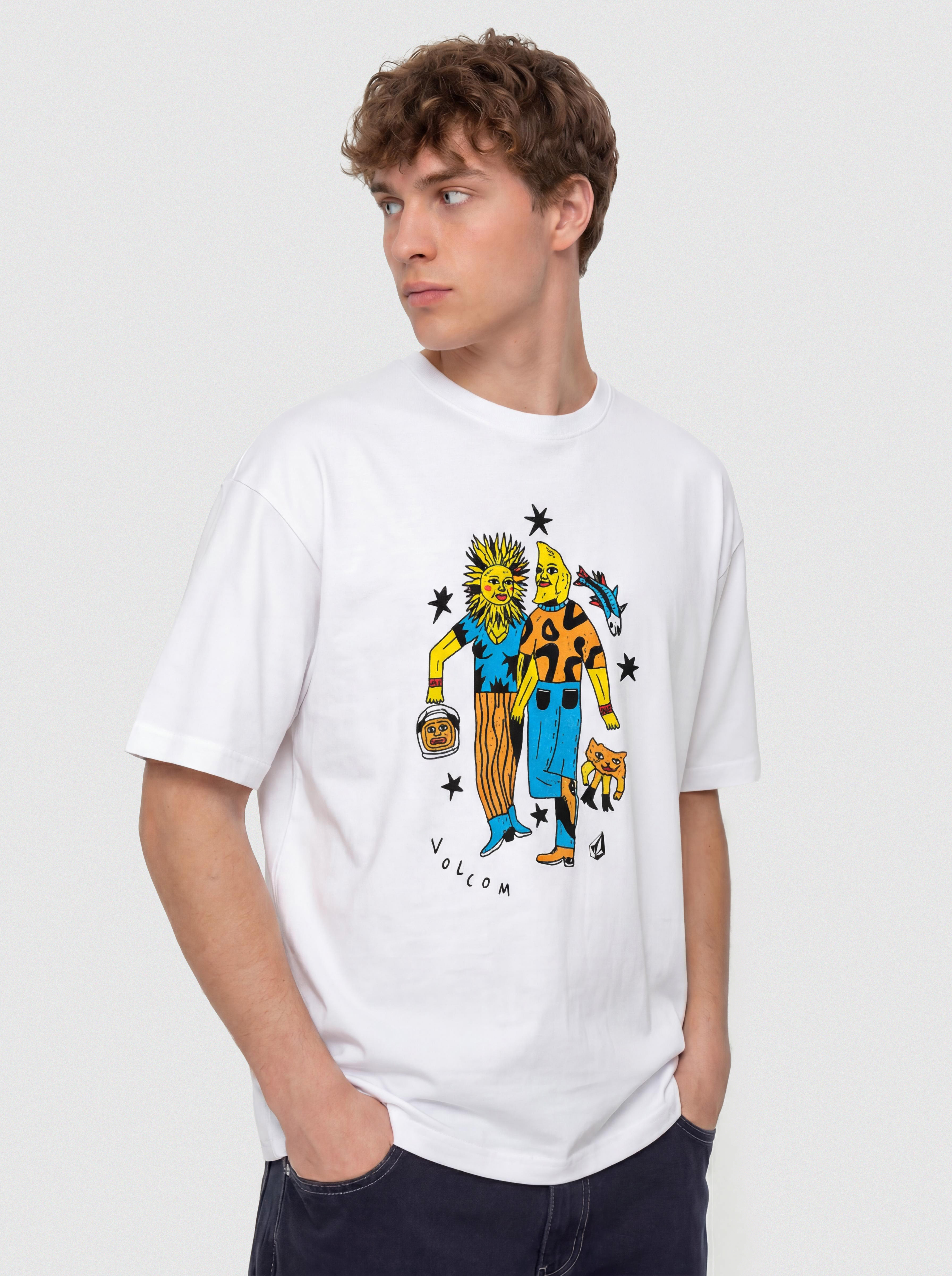 Volcom Fa Bob Mollema 3 Lse Póló (white)