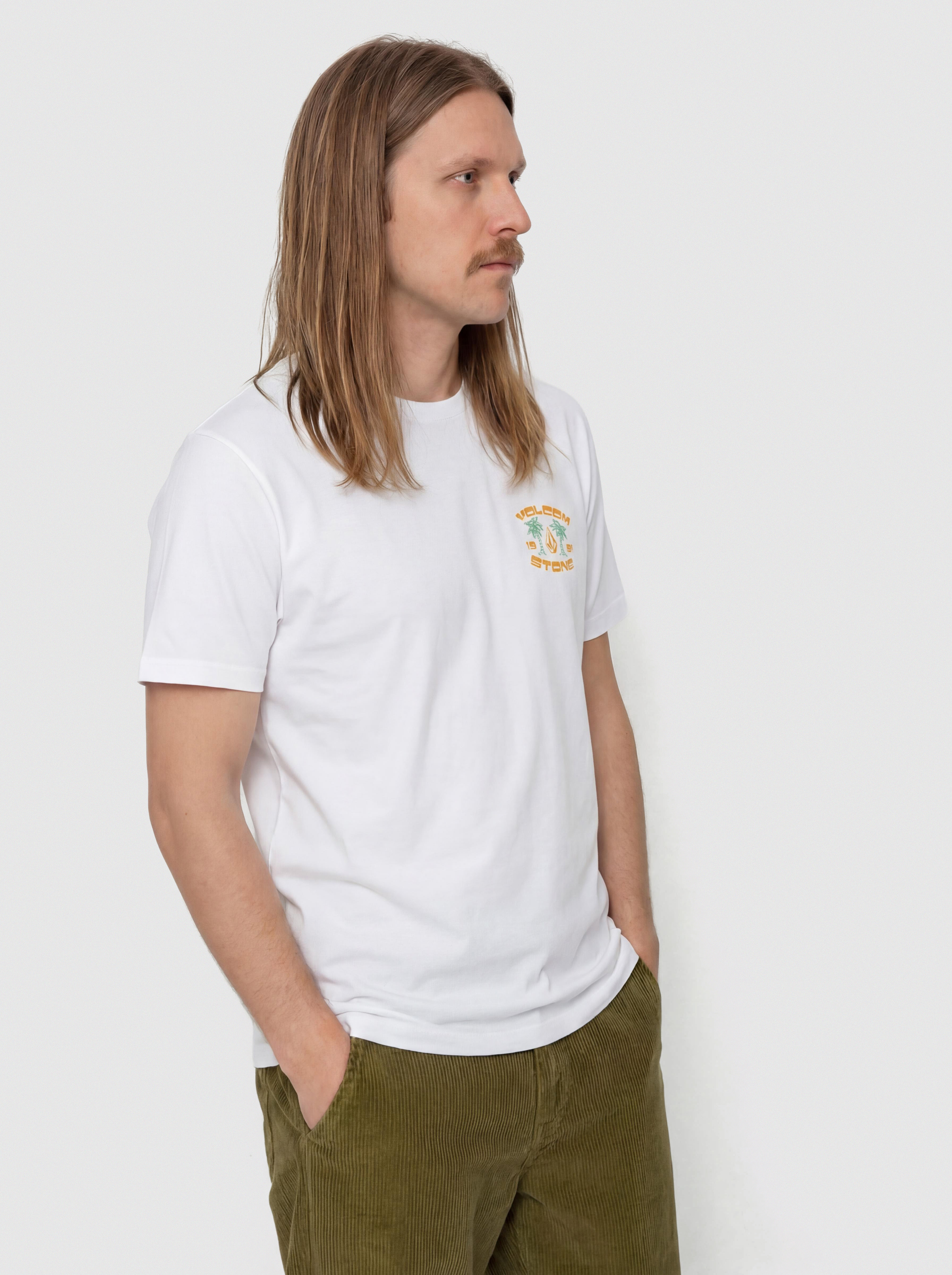 Póló Volcom 91 Palm Bsc (white)