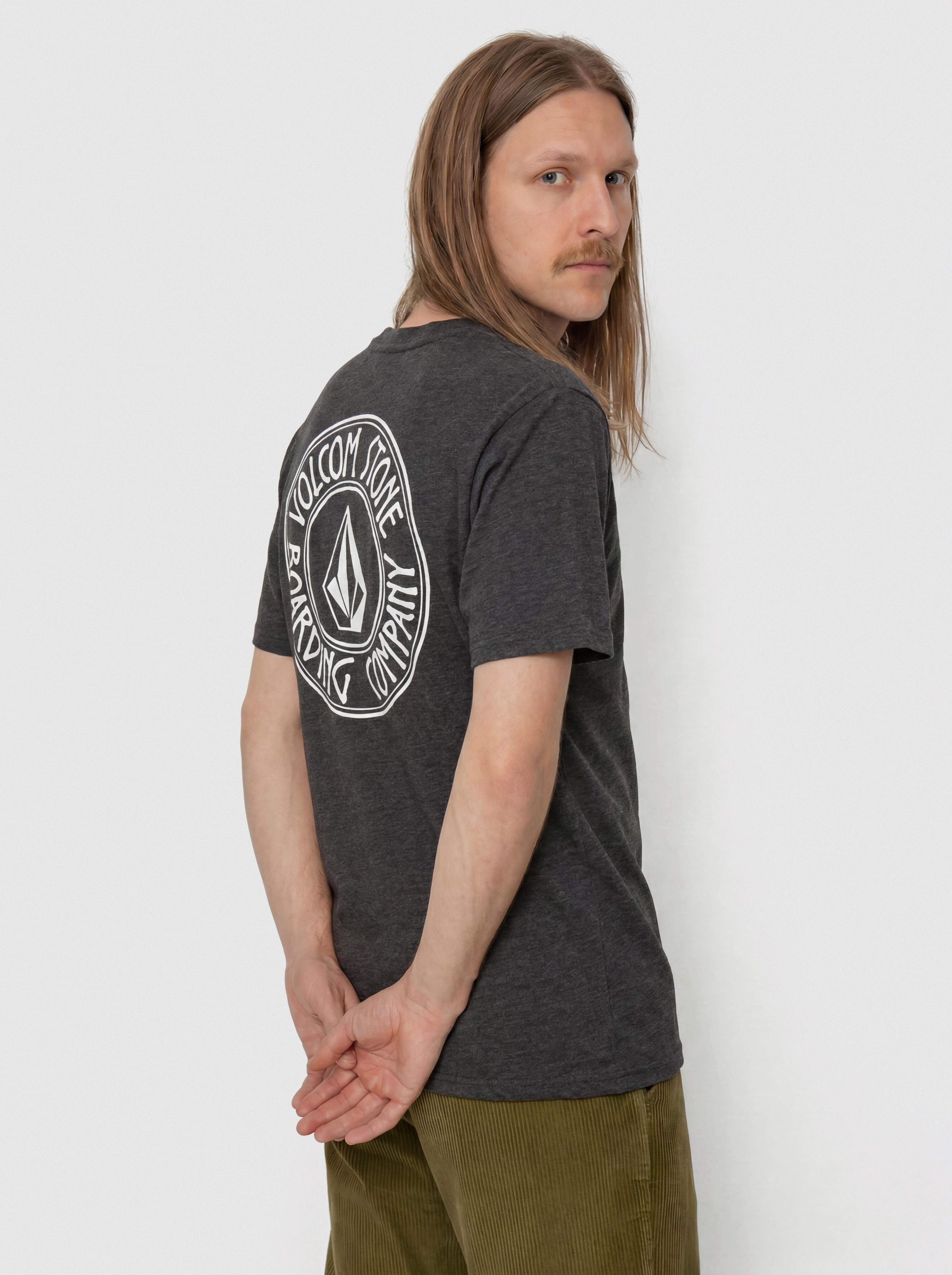 Volcom Drain You Hth Póló (heather black)