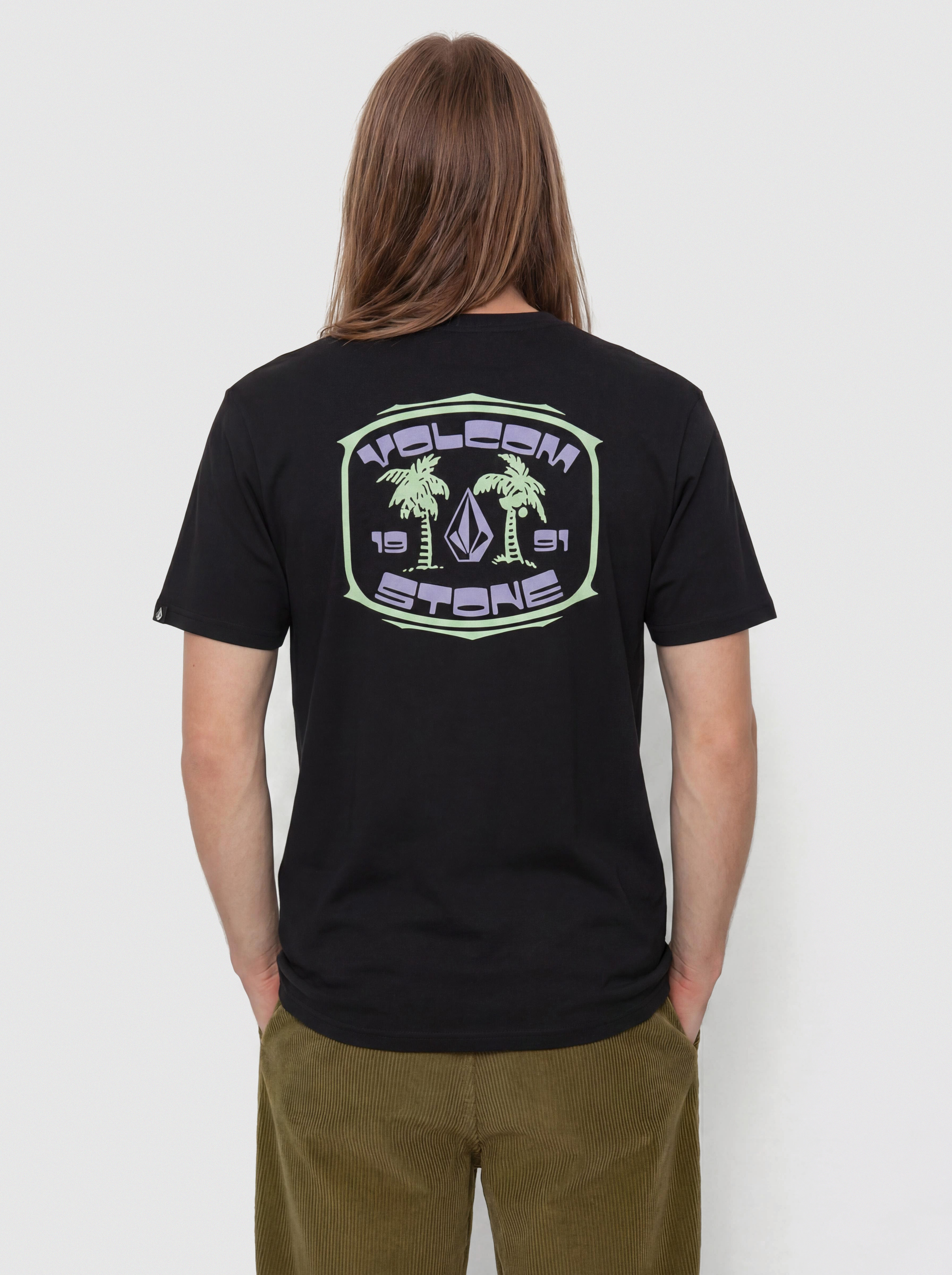 Póló Volcom 91 Palm Bsc (black)