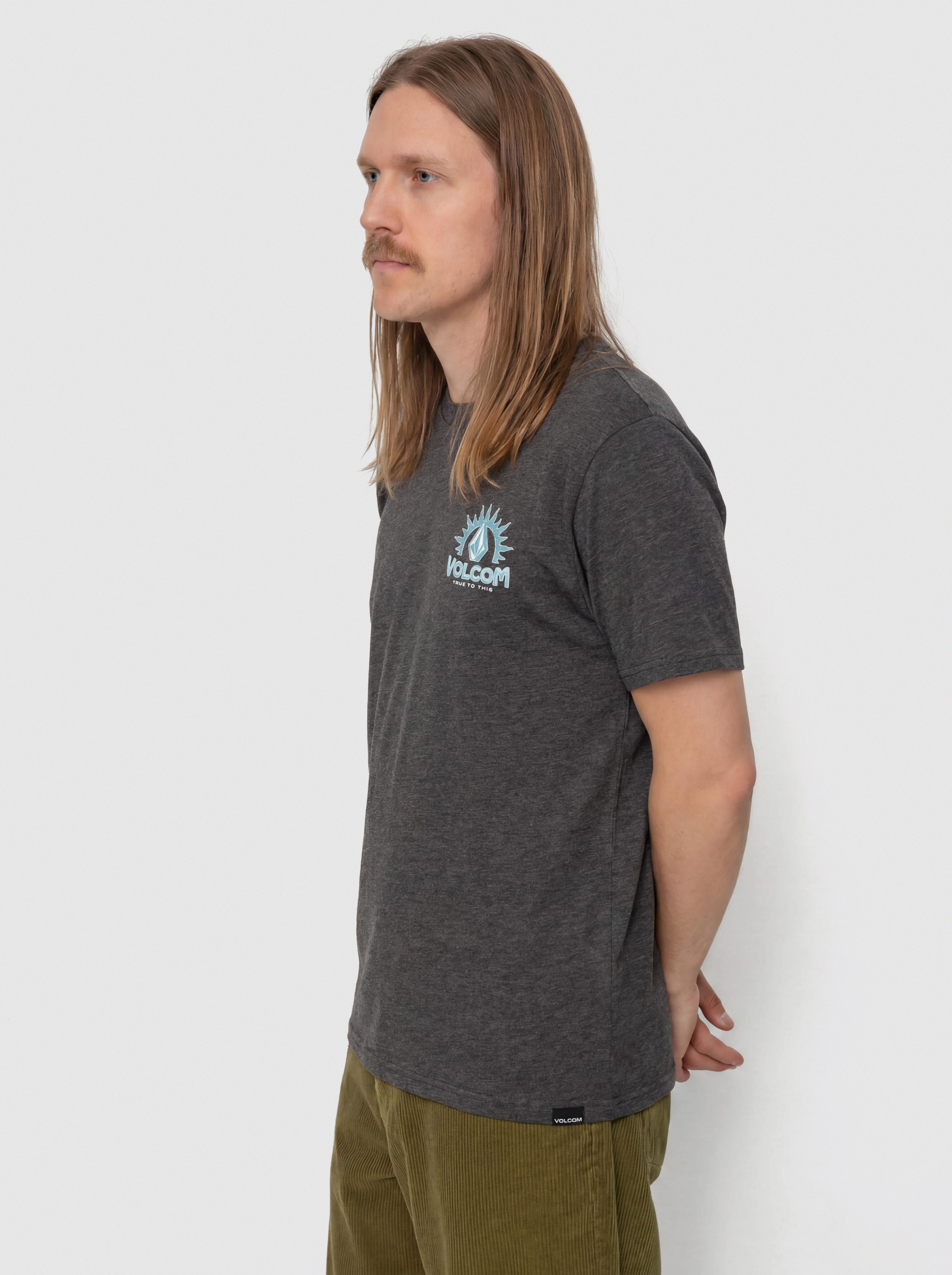 Volcom Solstice Hth Póló (heather black)