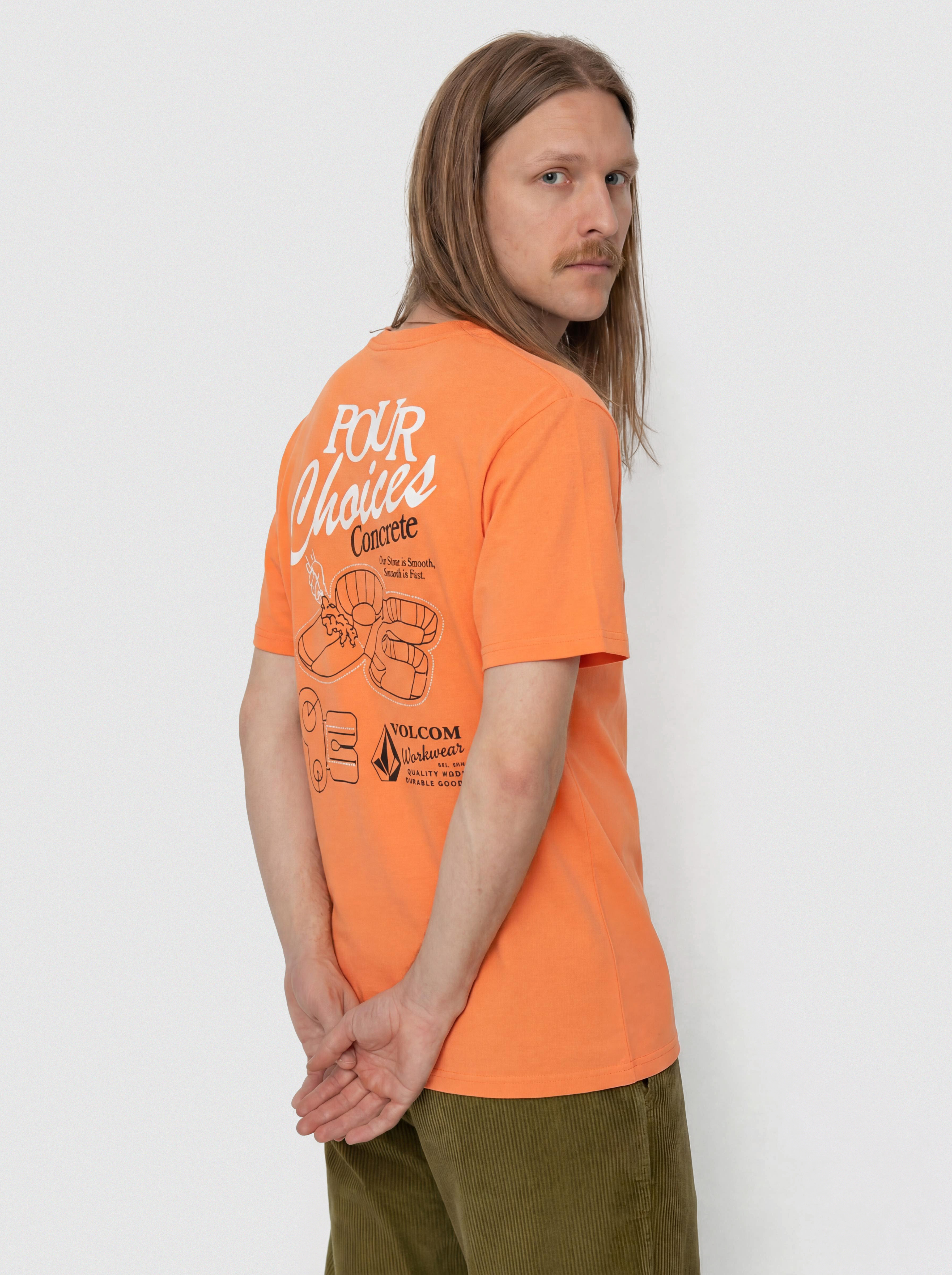 Volcom Pour Choices Bsc Póló (neon orange)