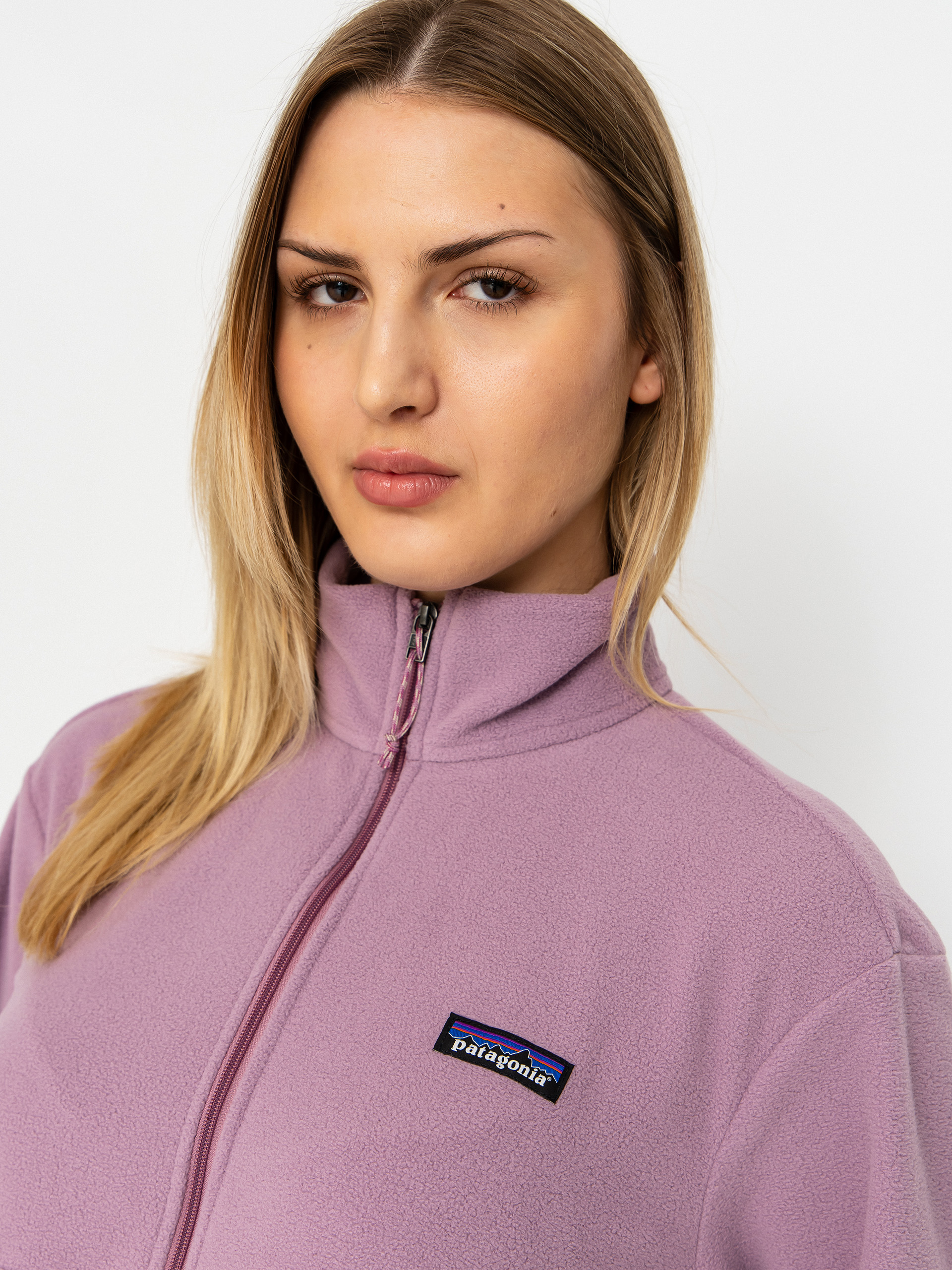 Női Patagonia Micro D 1/2 Zip Polár pulóver (light violet)