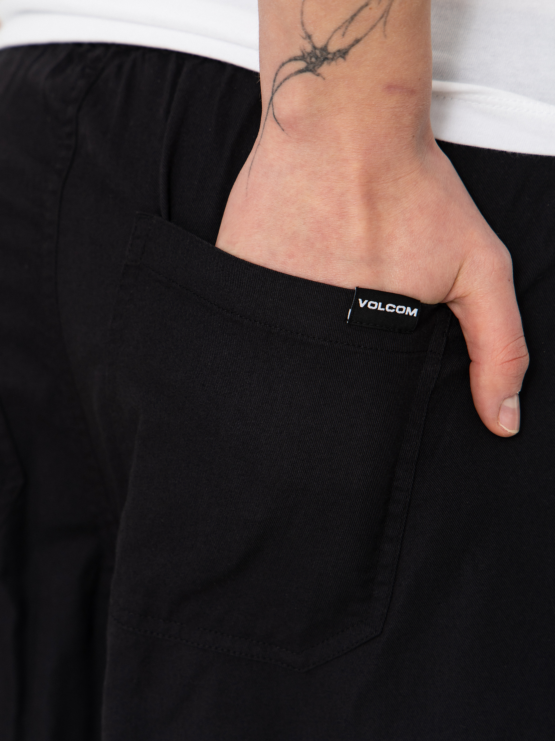 Volcom Dropping In Wmn Kisnadrág (black)