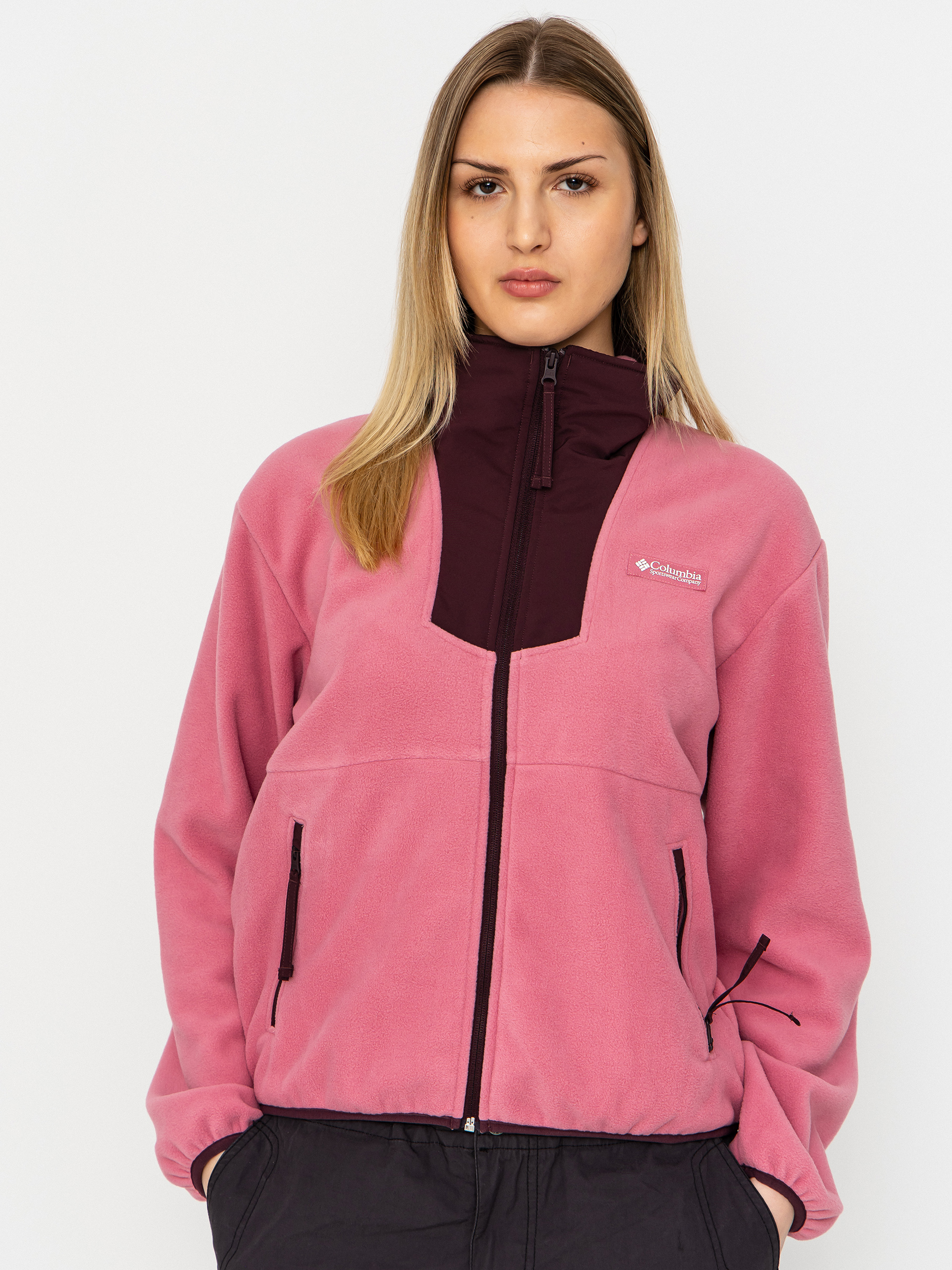 Columbia Sequoia Grove Full Zip Wmn Polu00e1r pulu00f3ver (rosette/moonvista)