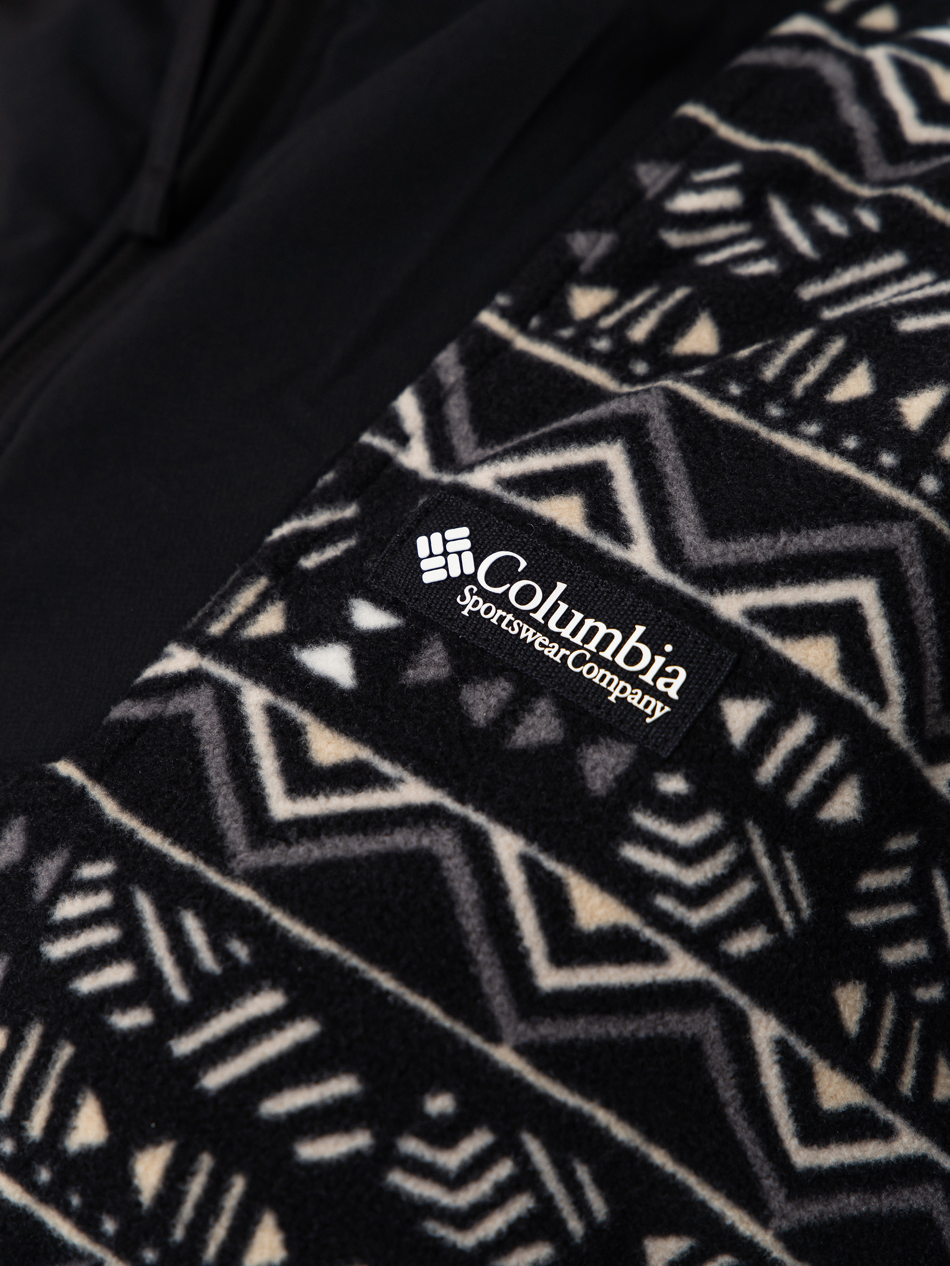 Női Columbia Sequoia Grove Printed Half Zip Polár pulóver (black/horizons)