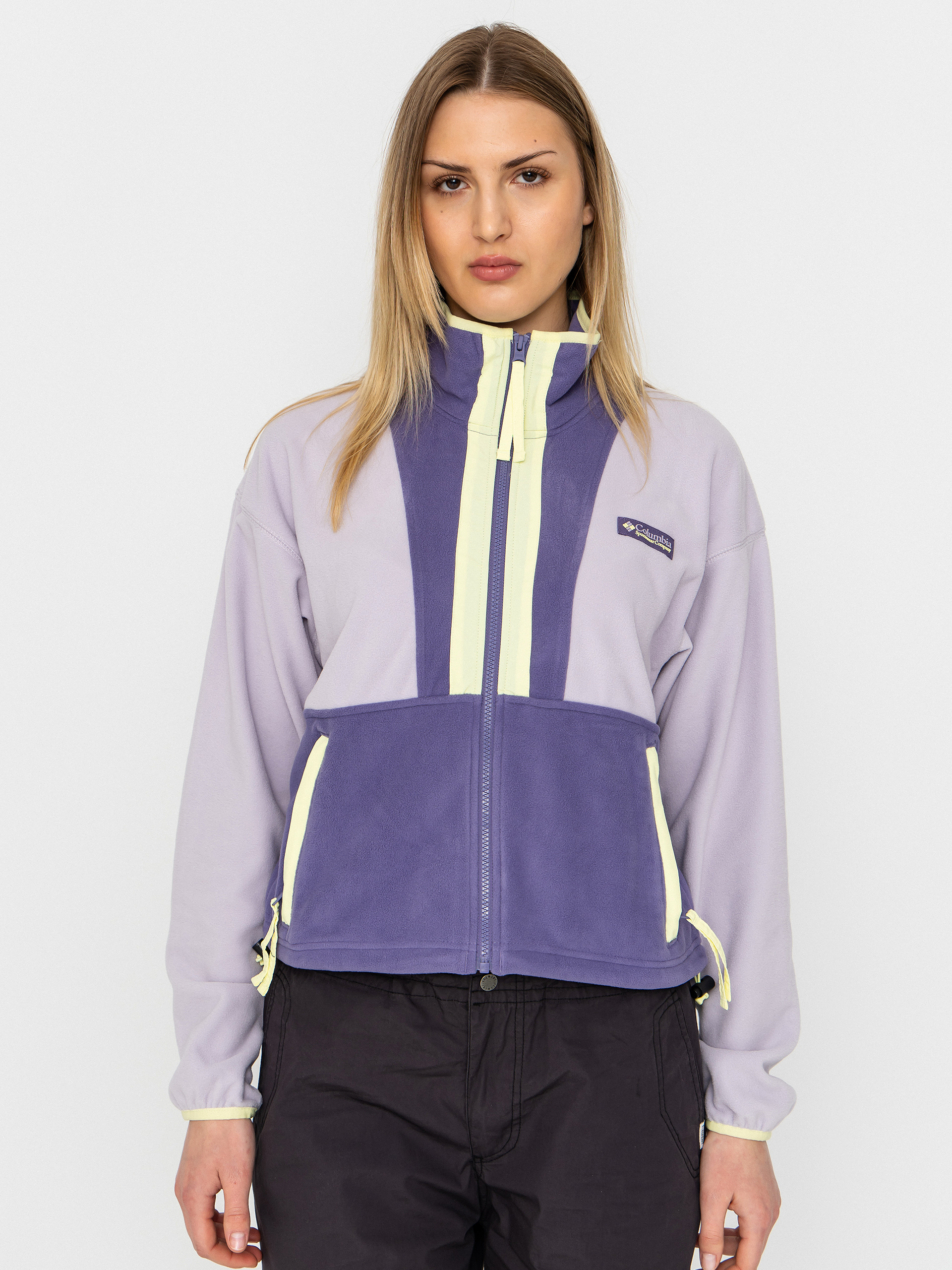 Columbia Backbowl II Full Zip Wmn Polu00e1r pulu00f3ver (lavender pearl/stormwatch/citron haze)