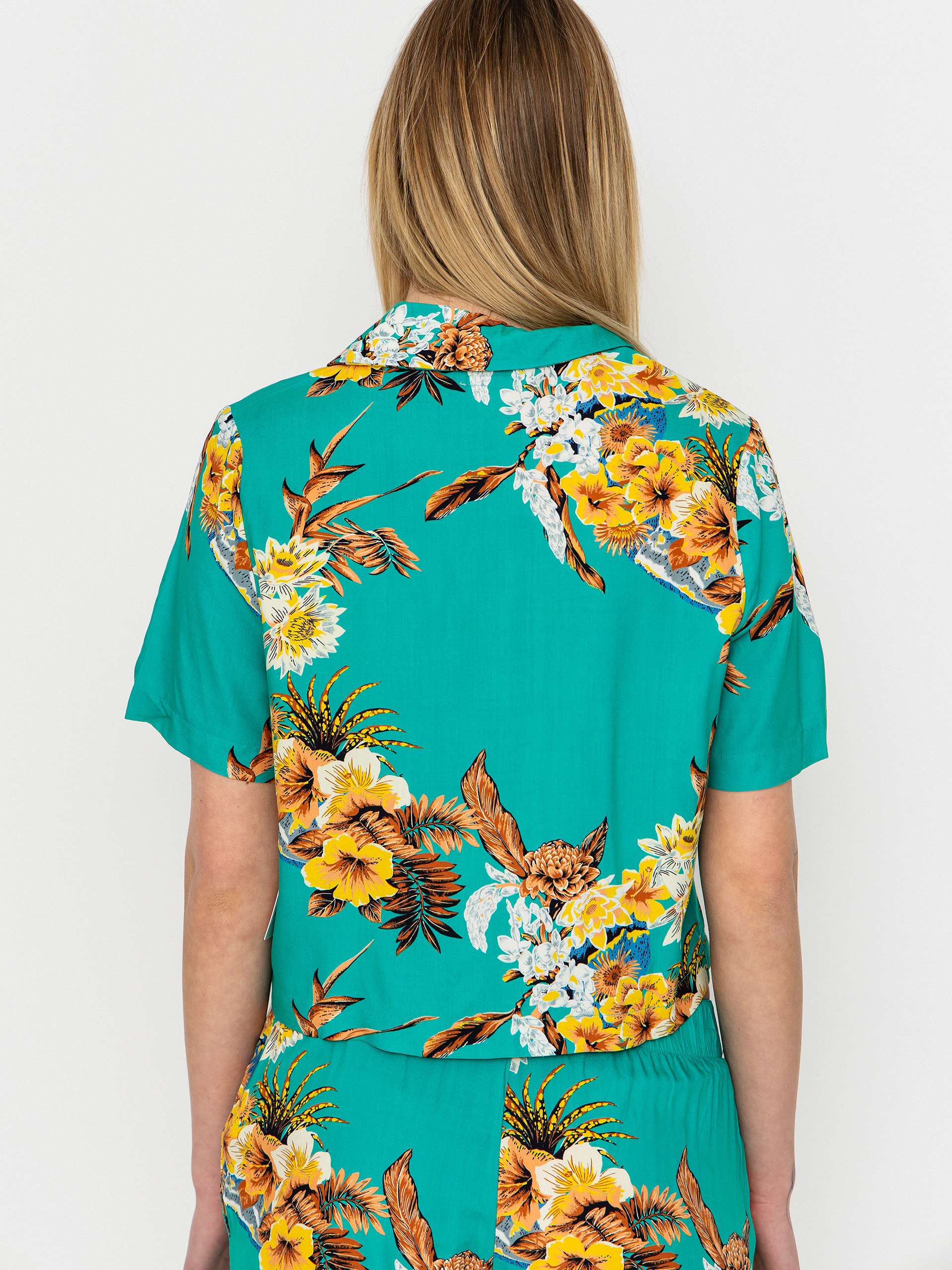 Brixton Campos Button Down Wmn Ing (retro green flor campos)