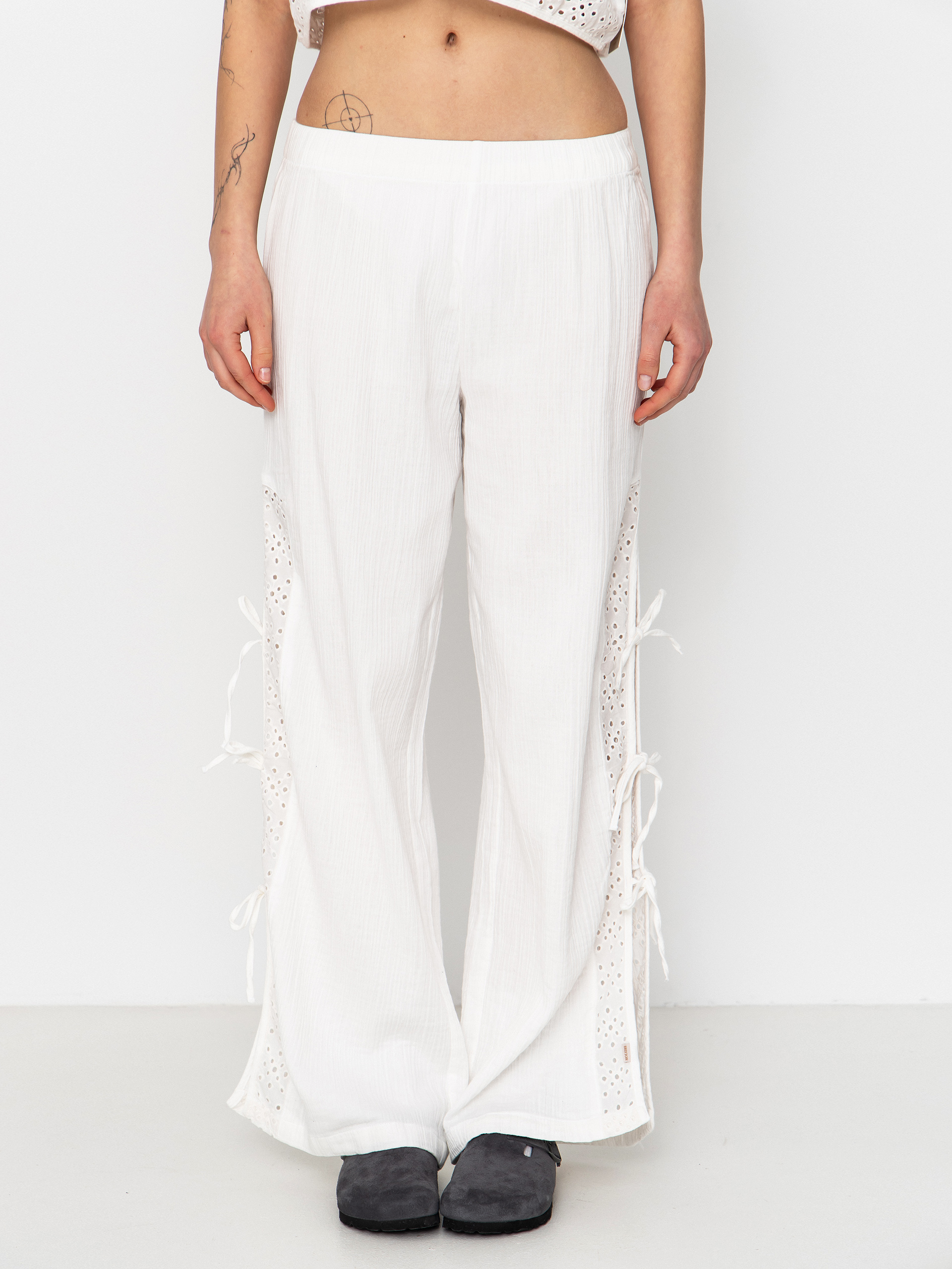 Brixton Seaside Eyelet Wide Leg Wmn Kisnadrág (off white eyelet)