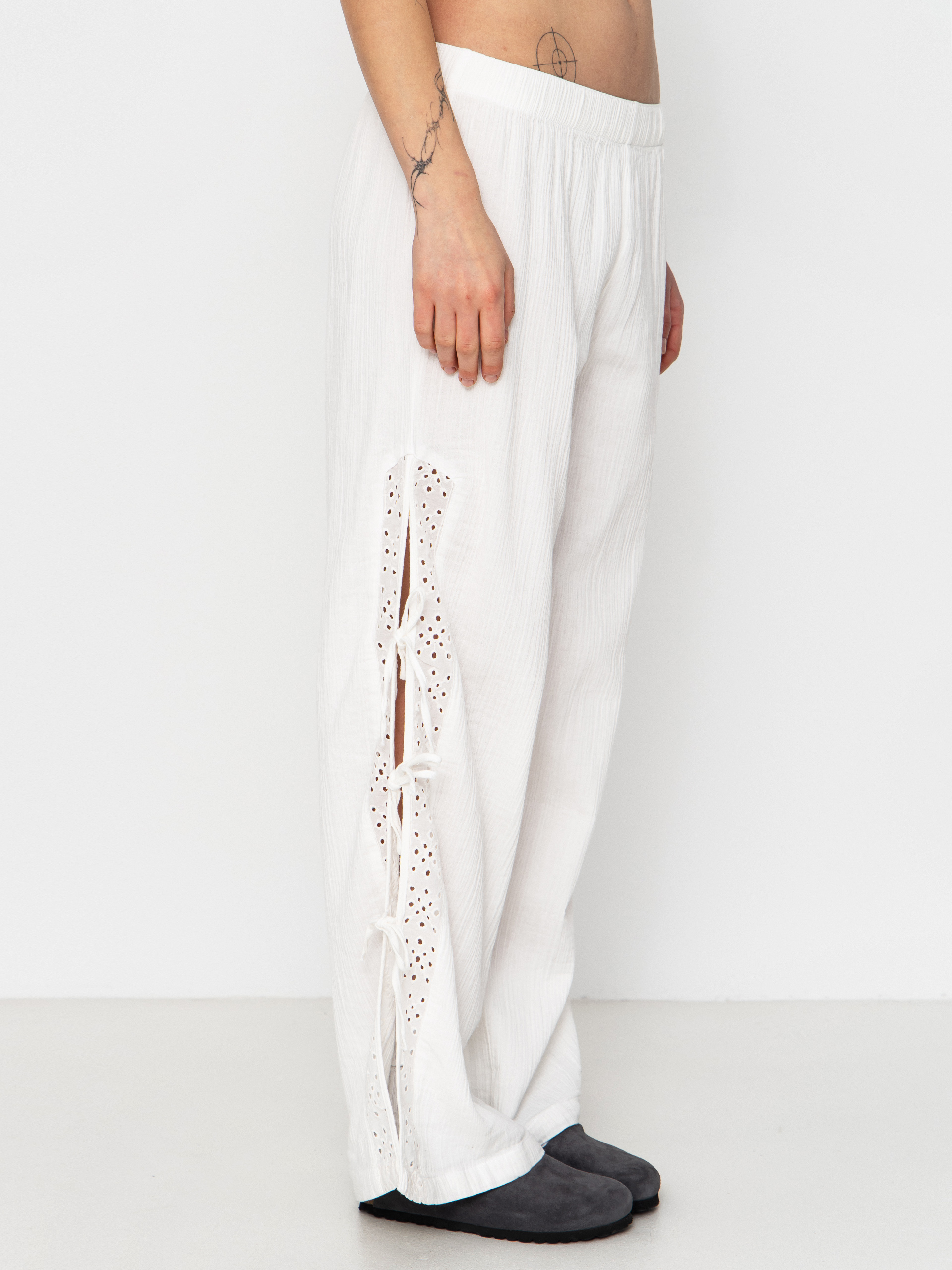 Brixton Seaside Eyelet Wide Leg Wmn Kisnadrág (off white eyelet)
