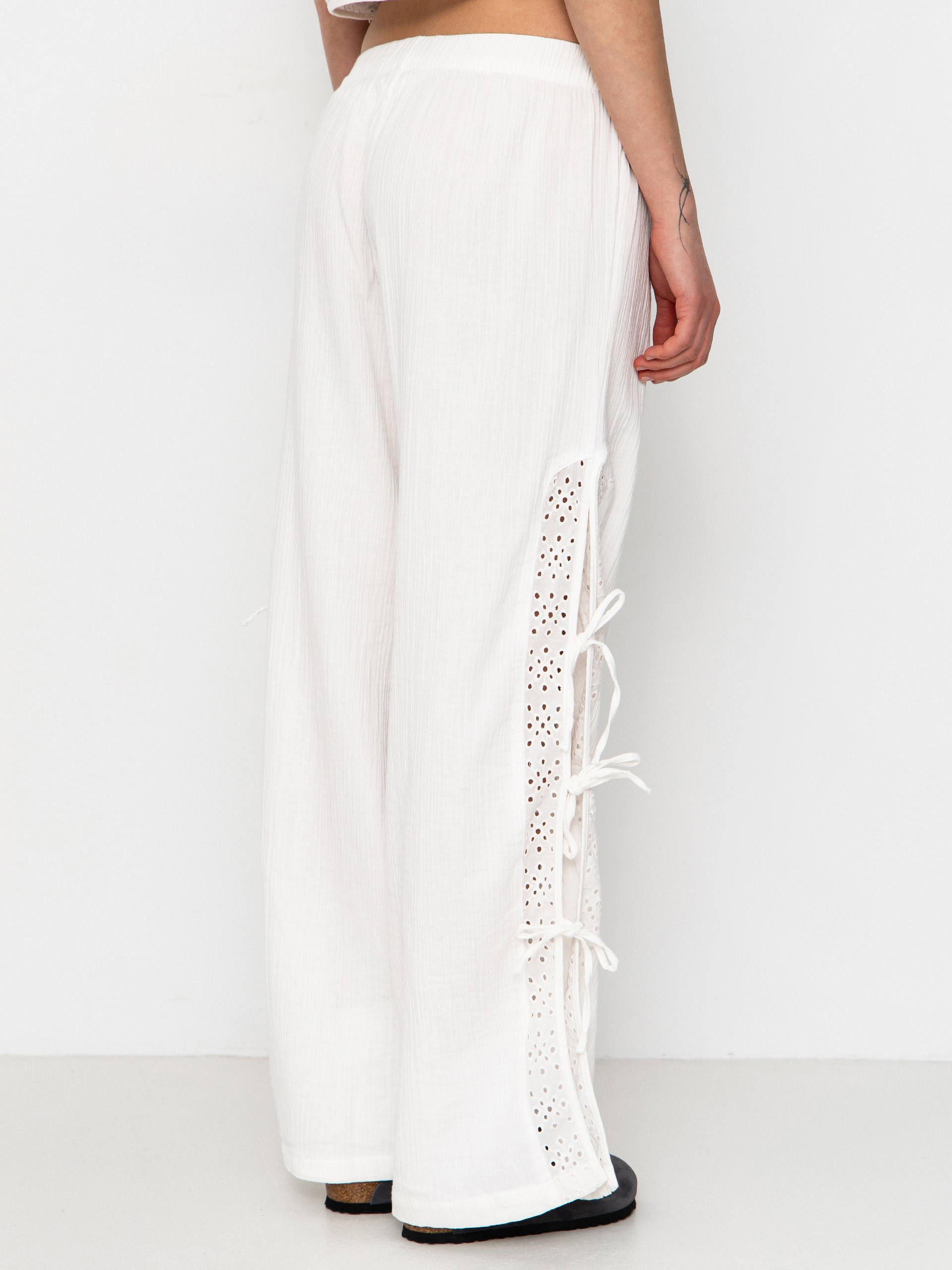 Brixton Seaside Eyelet Wide Leg Wmn Kisnadrág (off white eyelet)