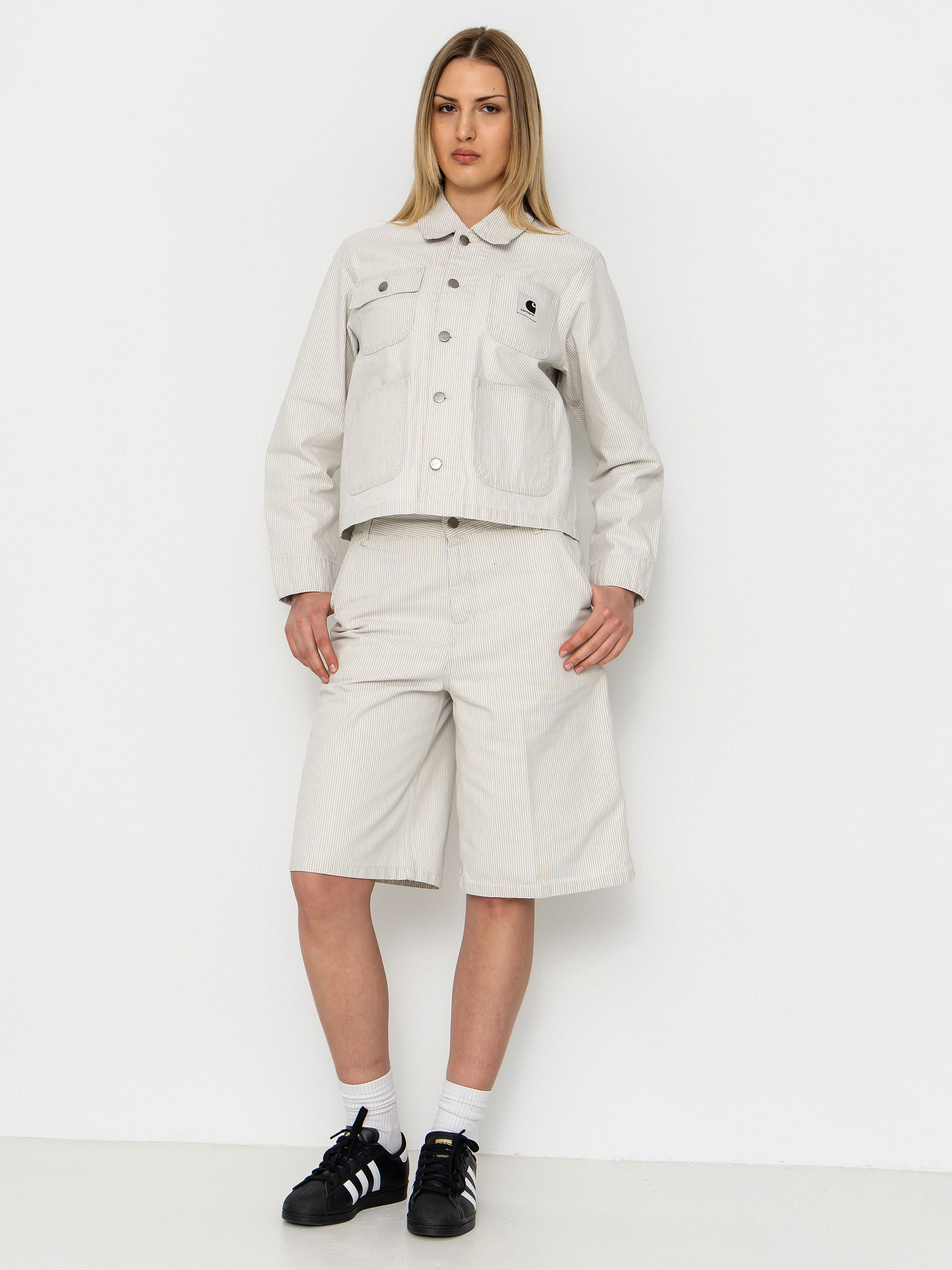 Carhartt WIP Mercer Chore Coat Wmn Dzseki (mercer stripe/graphite/wax)