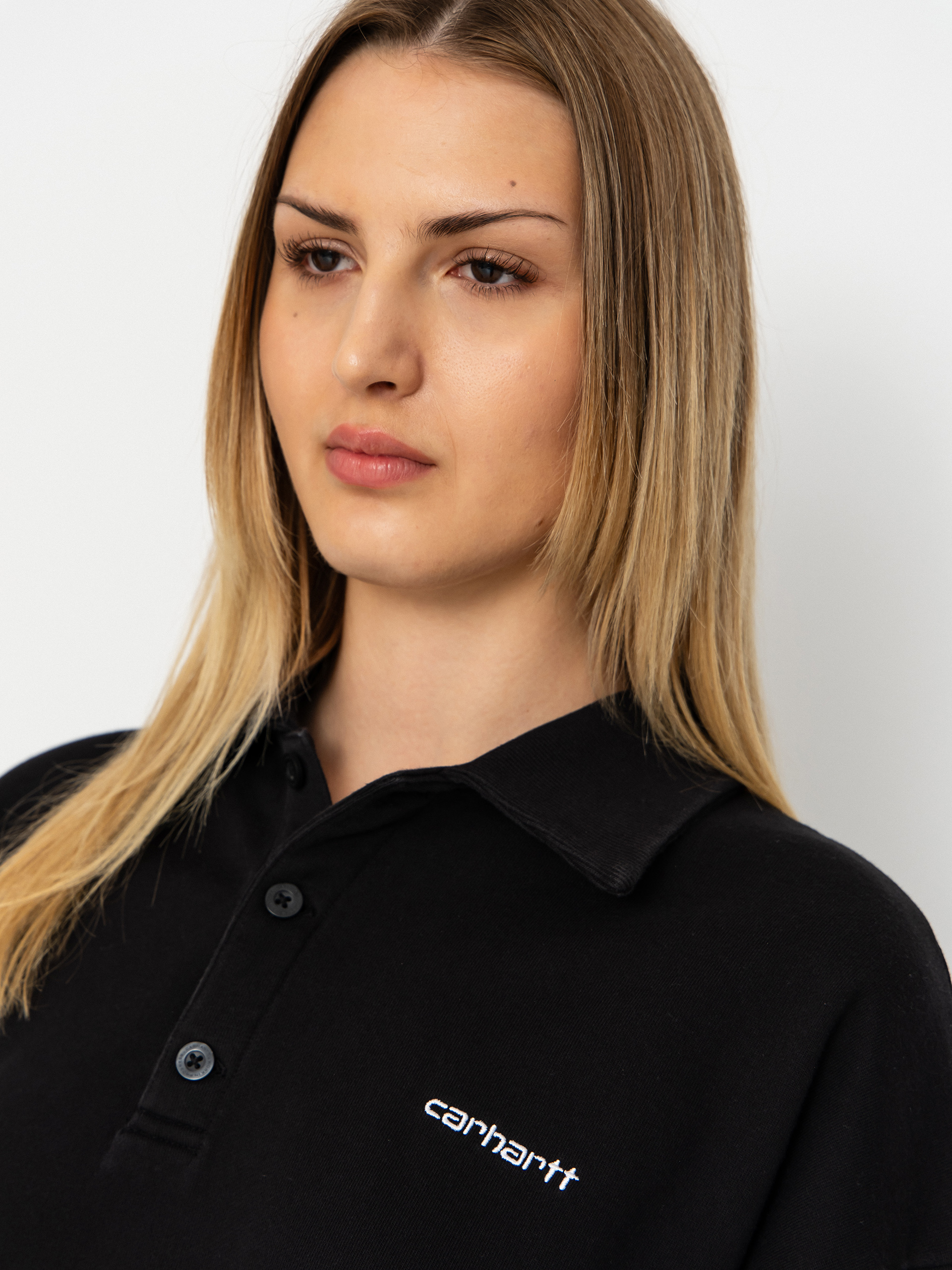 Carhartt WIP Brenta Polo Wmn Pulóver (black/white)