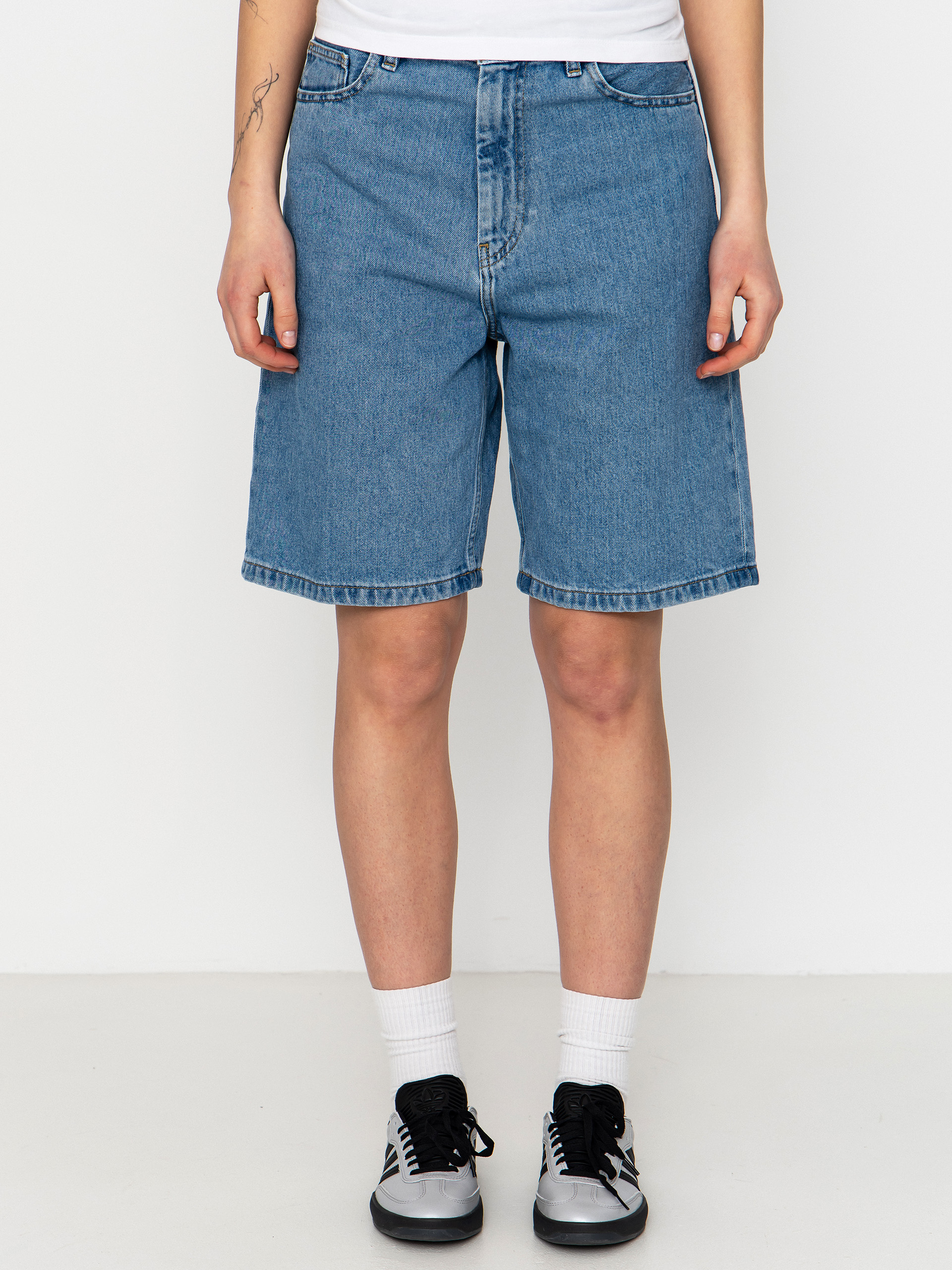 Carhartt WIP Brandon Wmn Rövidnadrág (blue stone bleached)