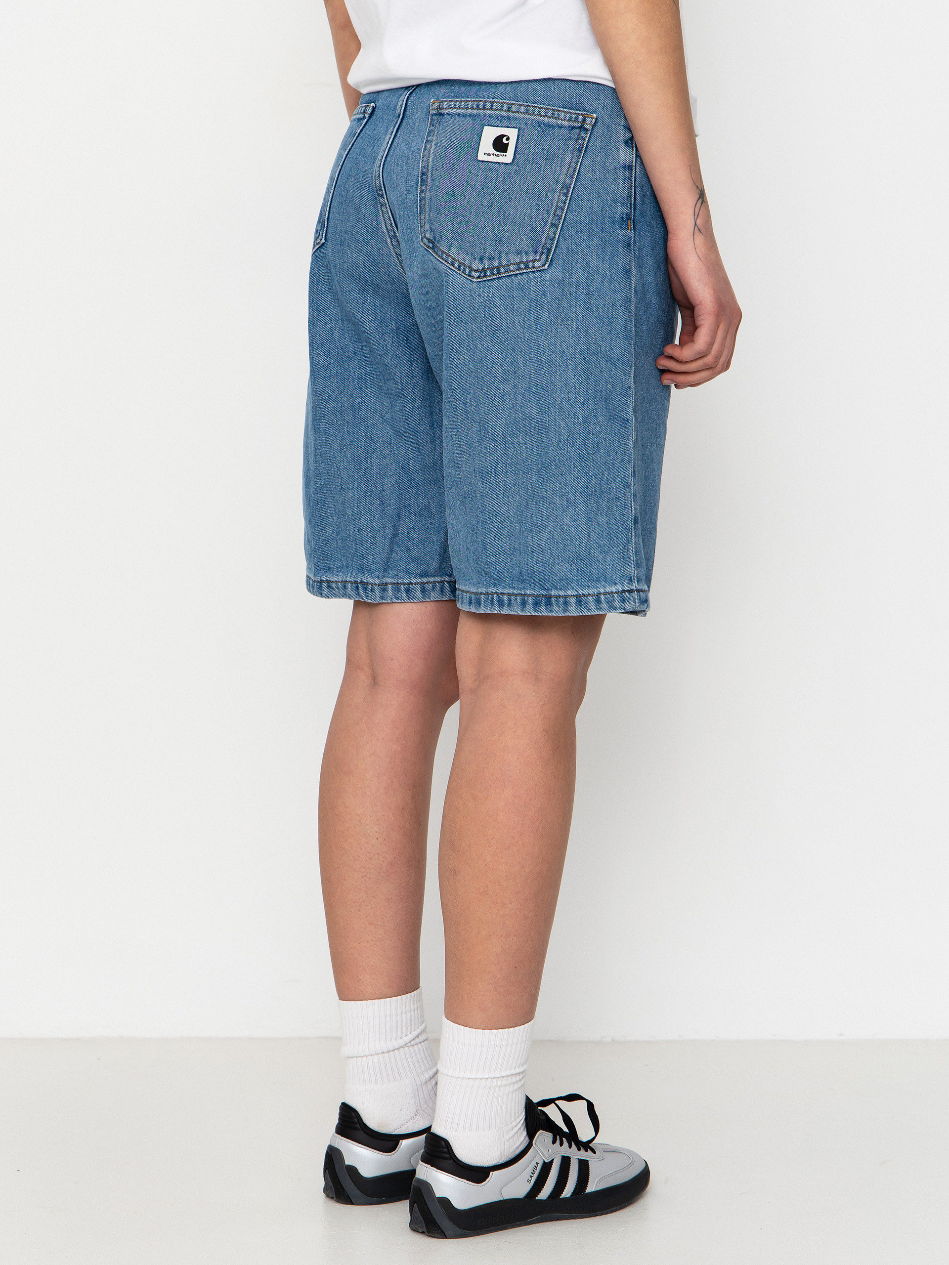 Carhartt WIP Brandon Wmn Rövidnadrág (blue stone bleached)