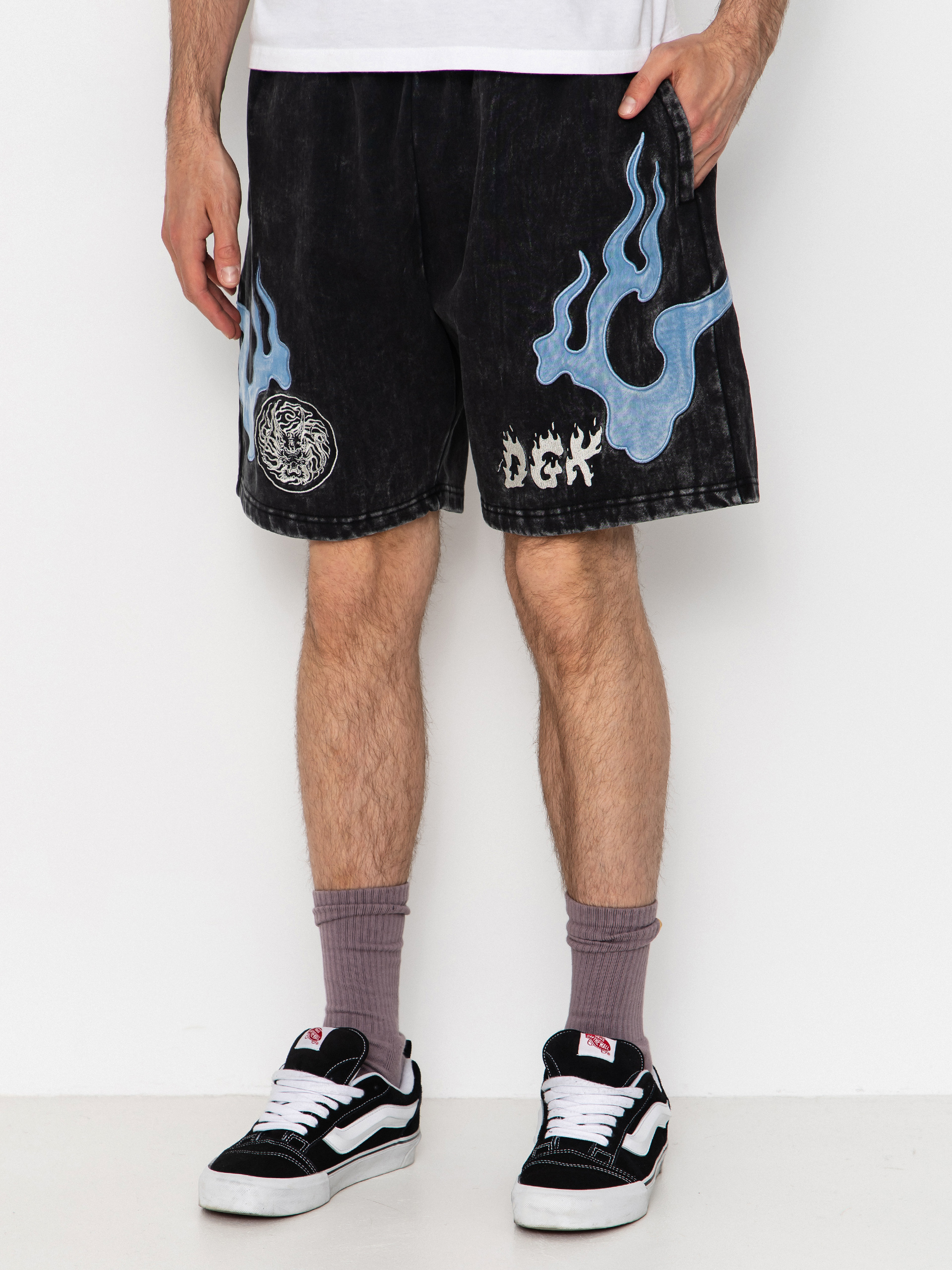 Rövidnadrág DGK Storm (washed black)
