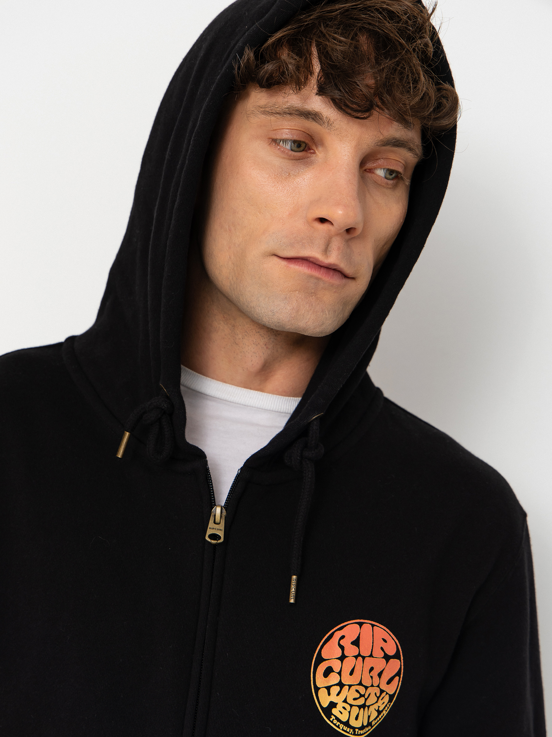 Rip Curl Wettie Passage Icon ZHD Kapucnis pulóver (black/black)