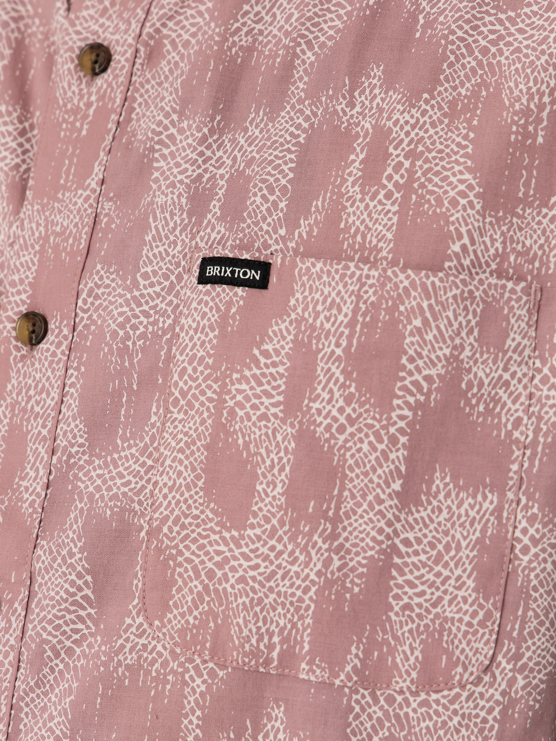 Brixton Charter Print Ing (dark pink/silver crackle paint)