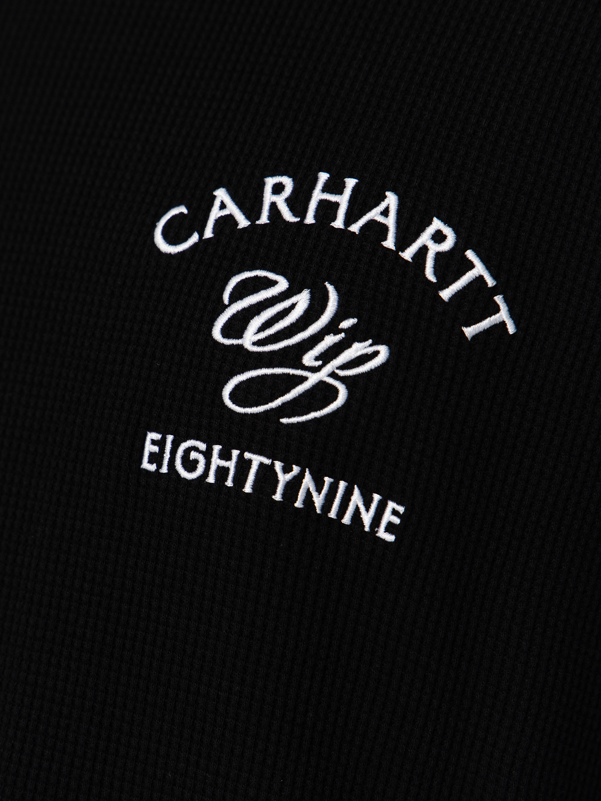 Carhartt WIP Eightynine Waffle Hosszú ujjú felső (black/white)