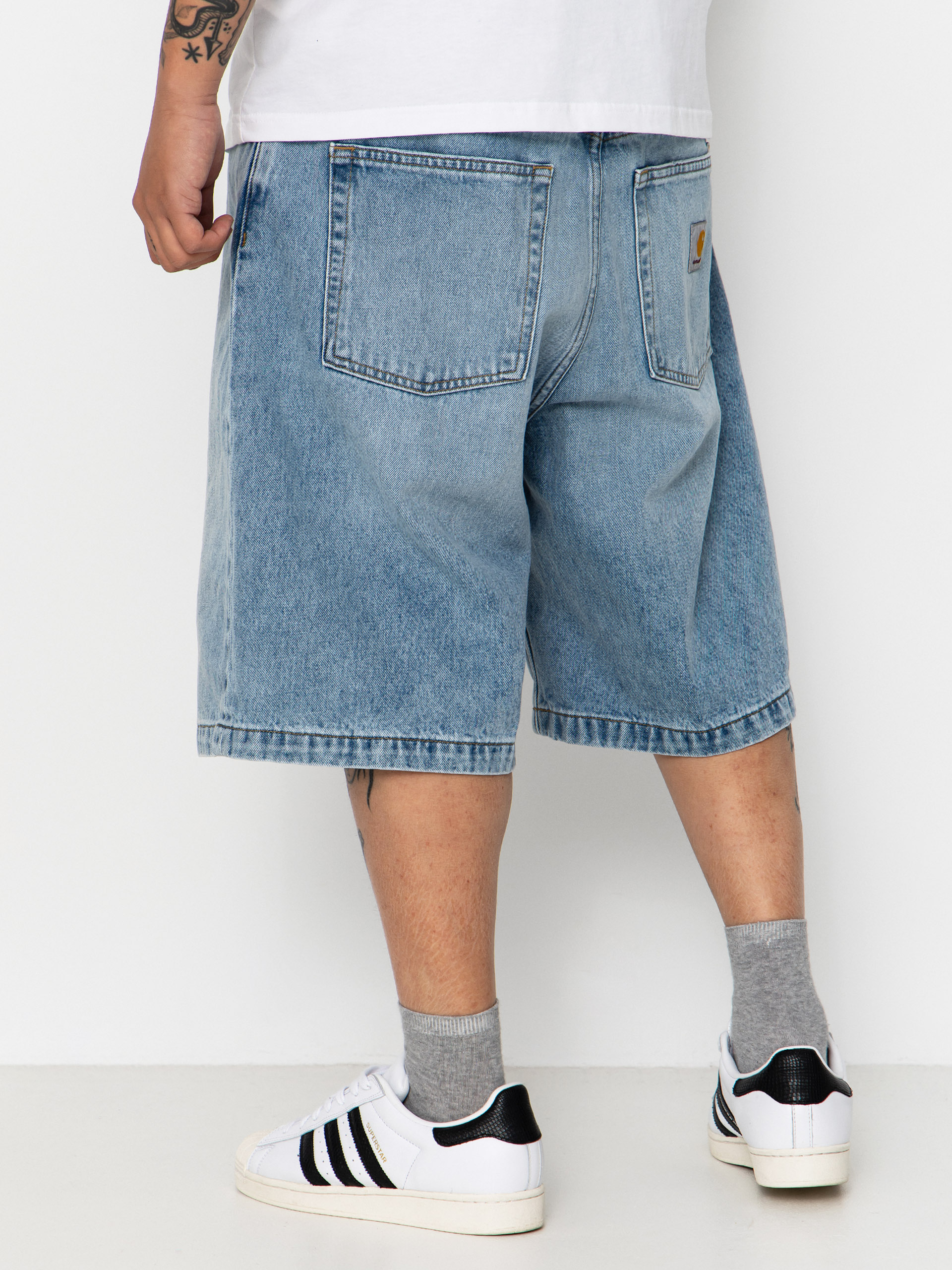 Rövidnadrág Carhartt WIP Brandon (blue heavy worn bleached)