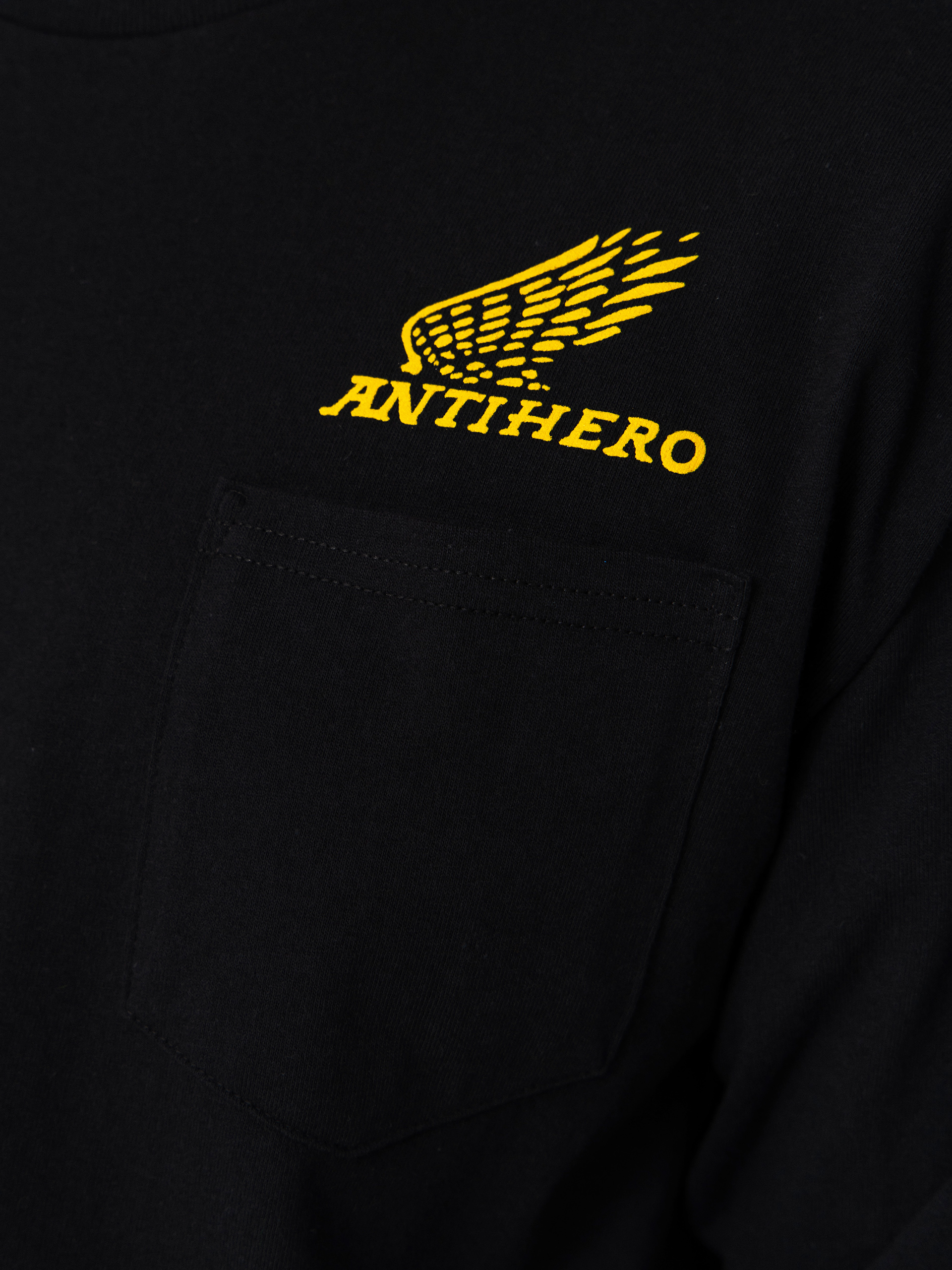 Hosszú ujjú felső Antihero Motorized (black w/gold print)