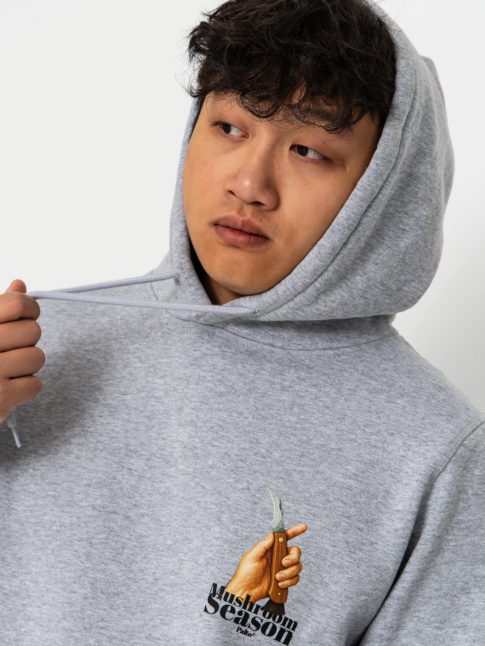 Palto Mushroom Hunter HD Kapucnis pulóver (grey)