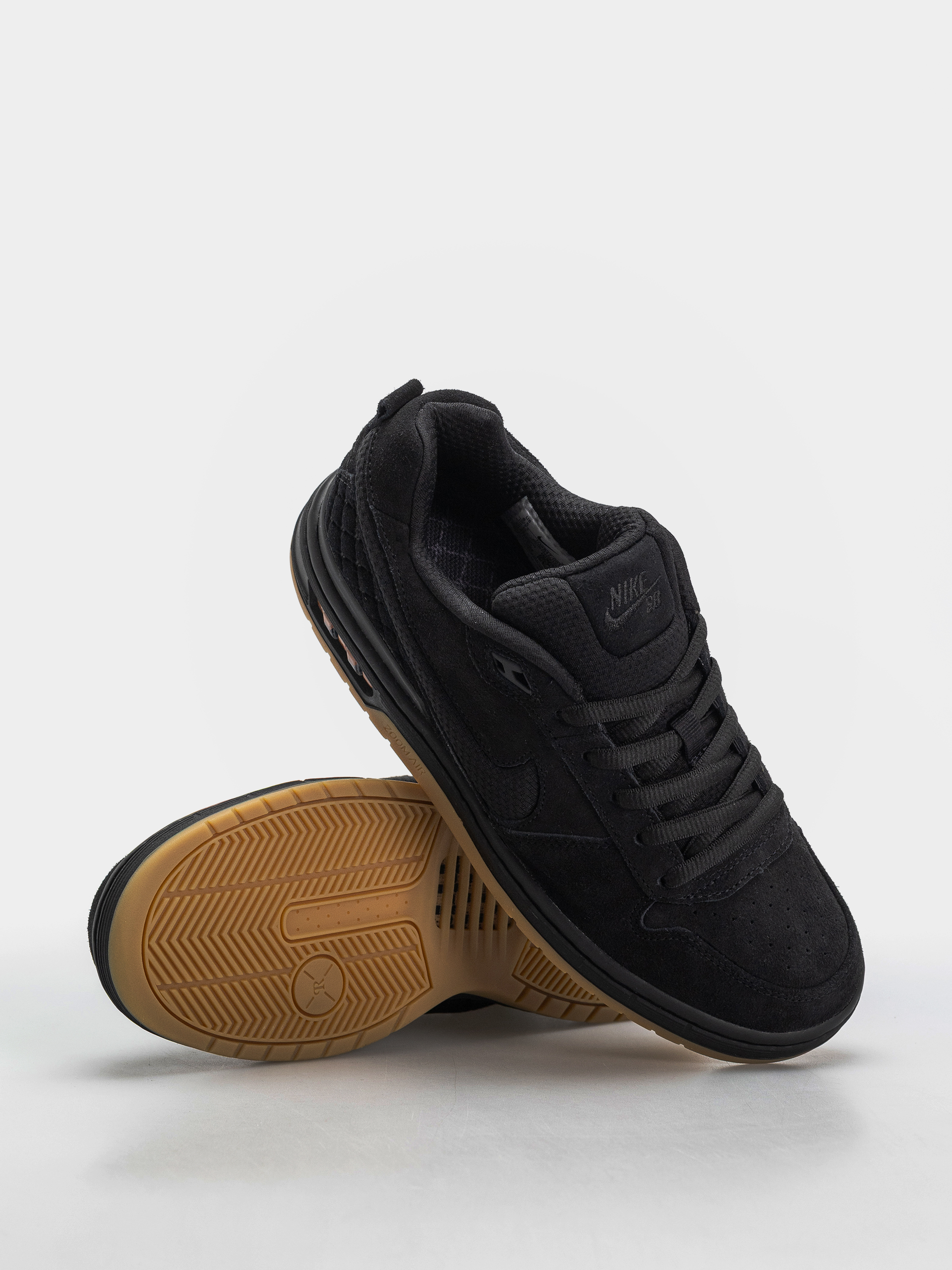 Nike SB Paul Rodriguez Zoom Air Low Cipők (black/black/black/gum light brown)
