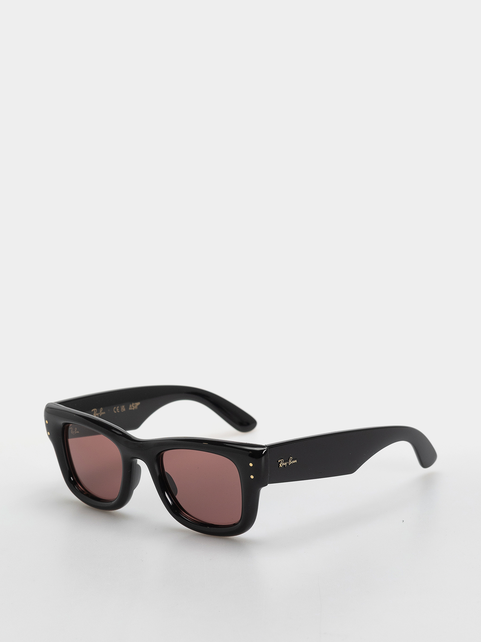 Ray-Ban Wayfarer Puffer Napszemu00fcvegek (polerowany czarny/ciemnofioletowe)