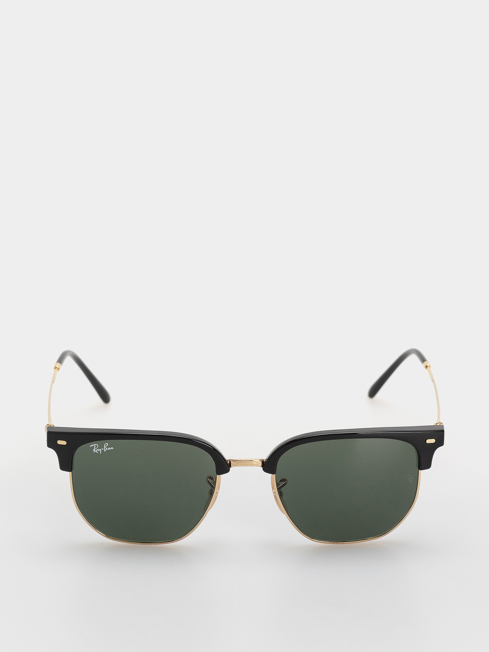 Ray-Ban New Clubmaster Napszemüvegek (polerowany czarno-złote/zielony)