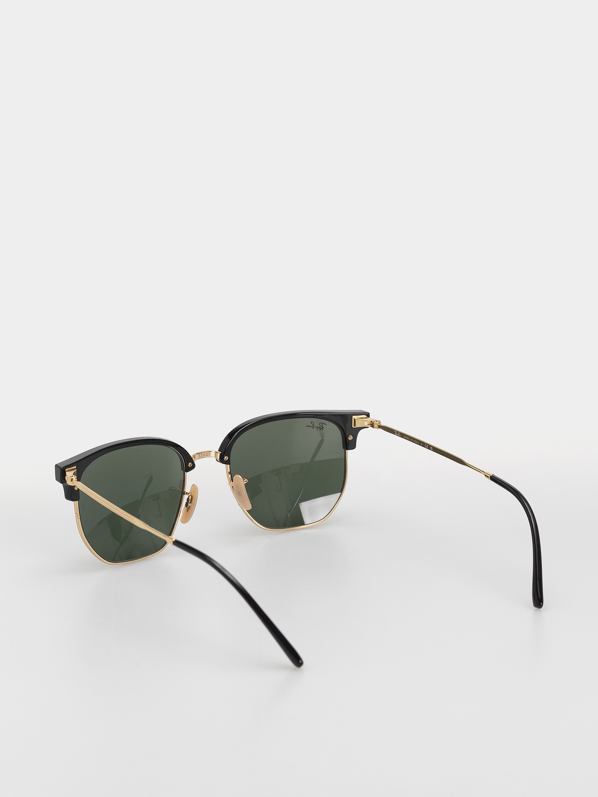 Ray-Ban New Clubmaster Napszemüvegek (polerowany czarno-złote/zielony)
