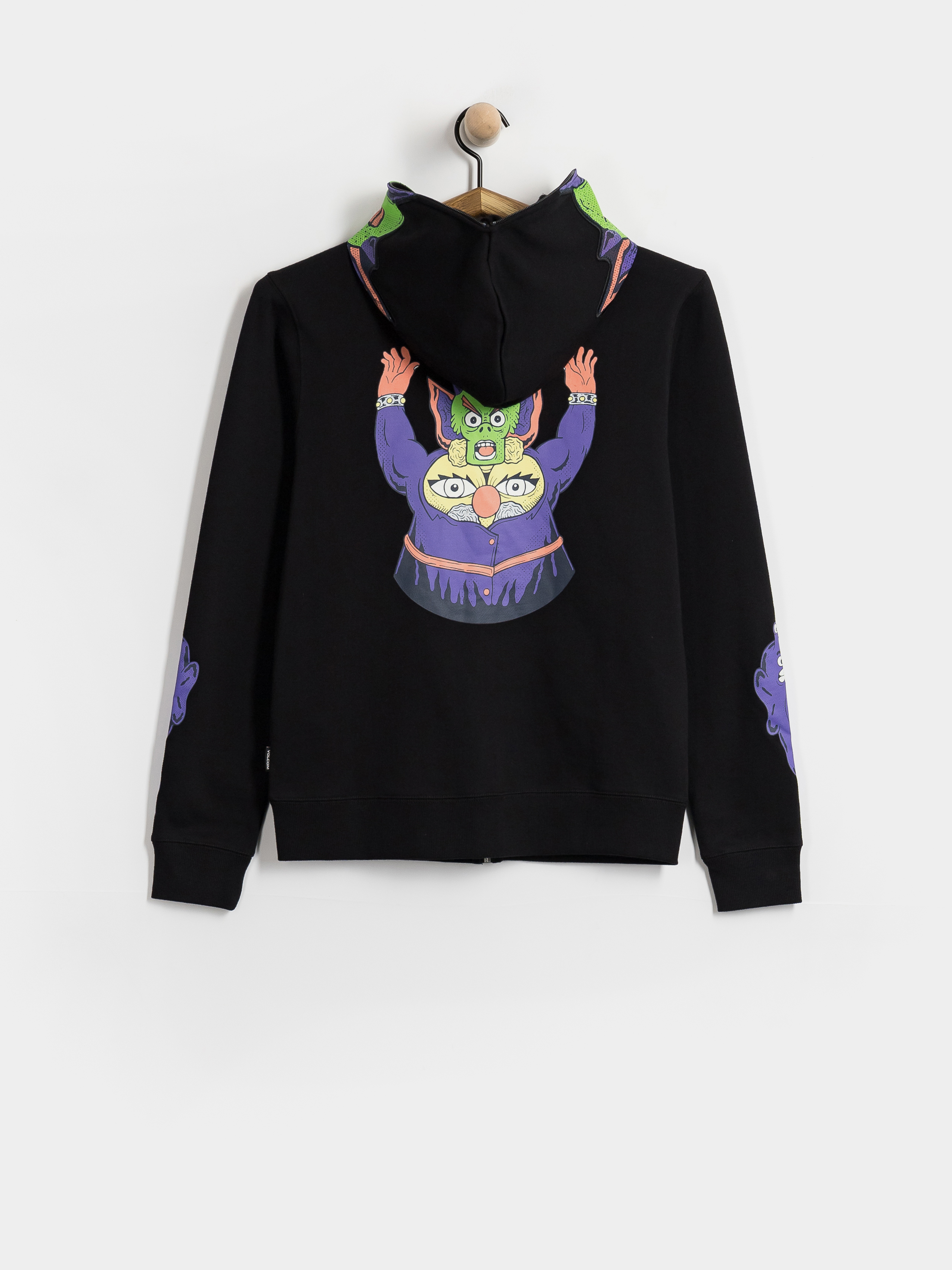 Kapucnis pulóver Volcom Fa Ben Sanair Full ZIP JR