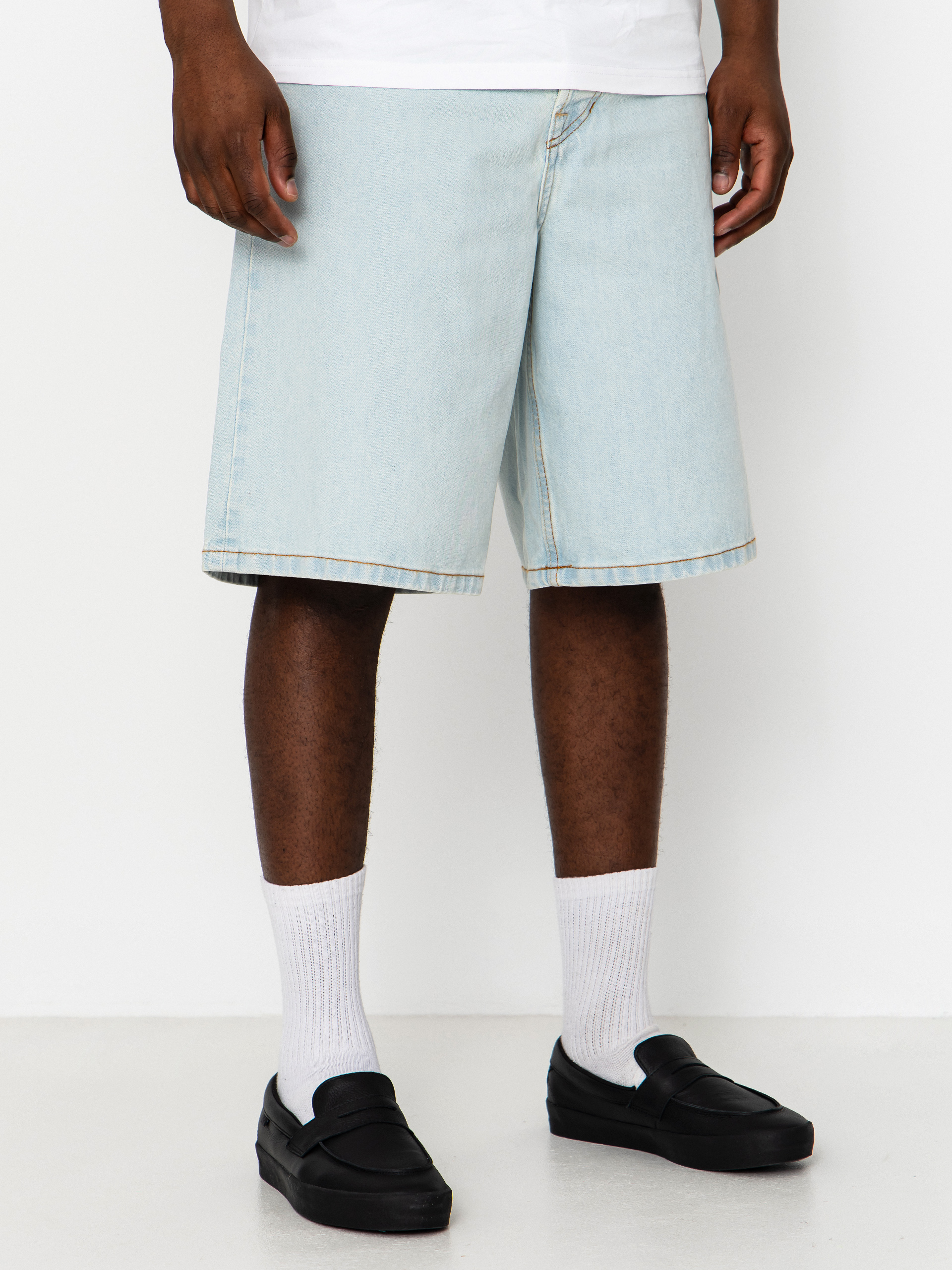 Vans Lx Check 5 Baggy Denim Rövidnadrág (blue ice)
