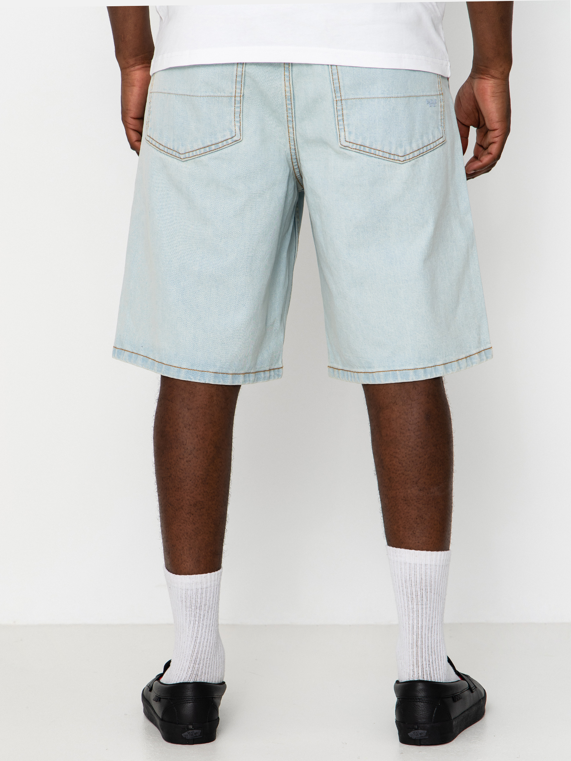 Vans Lx Check 5 Baggy Denim Rövidnadrág (blue ice)